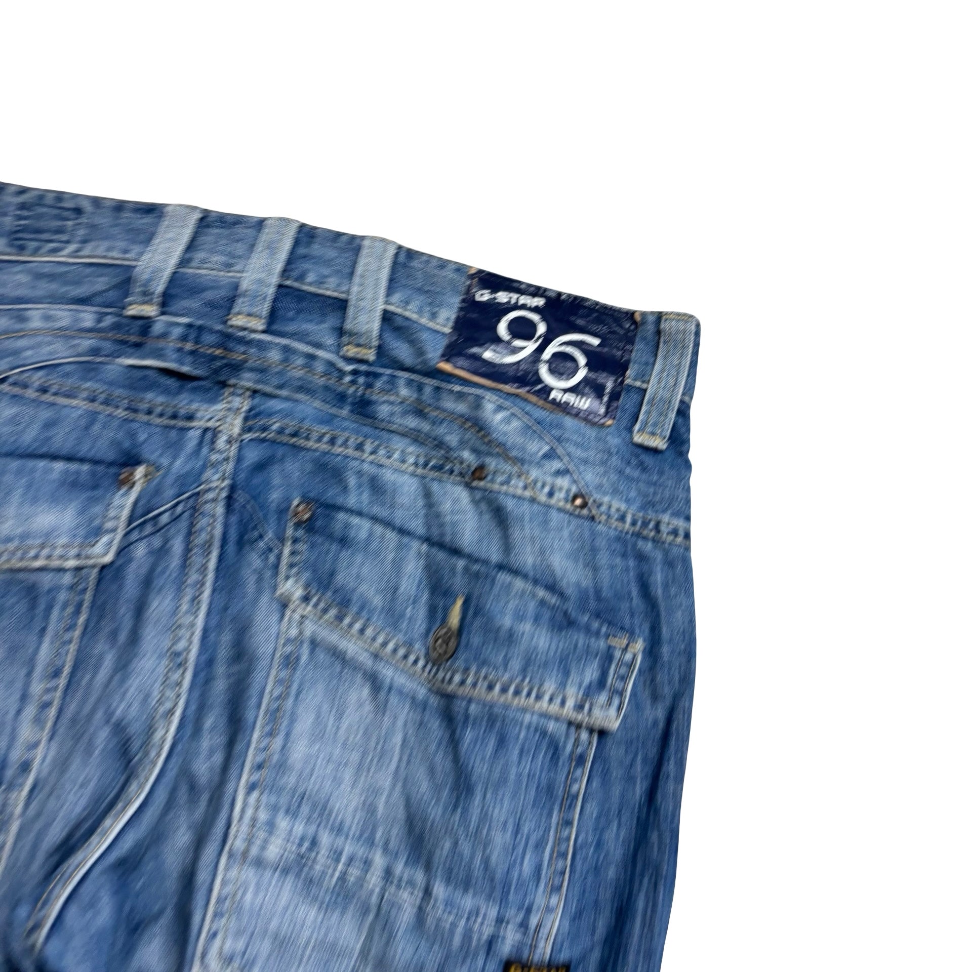 G Star Baggy Jeans W36 L32 Mens Mid Blue Loose Fit Vintage Y2K (E)