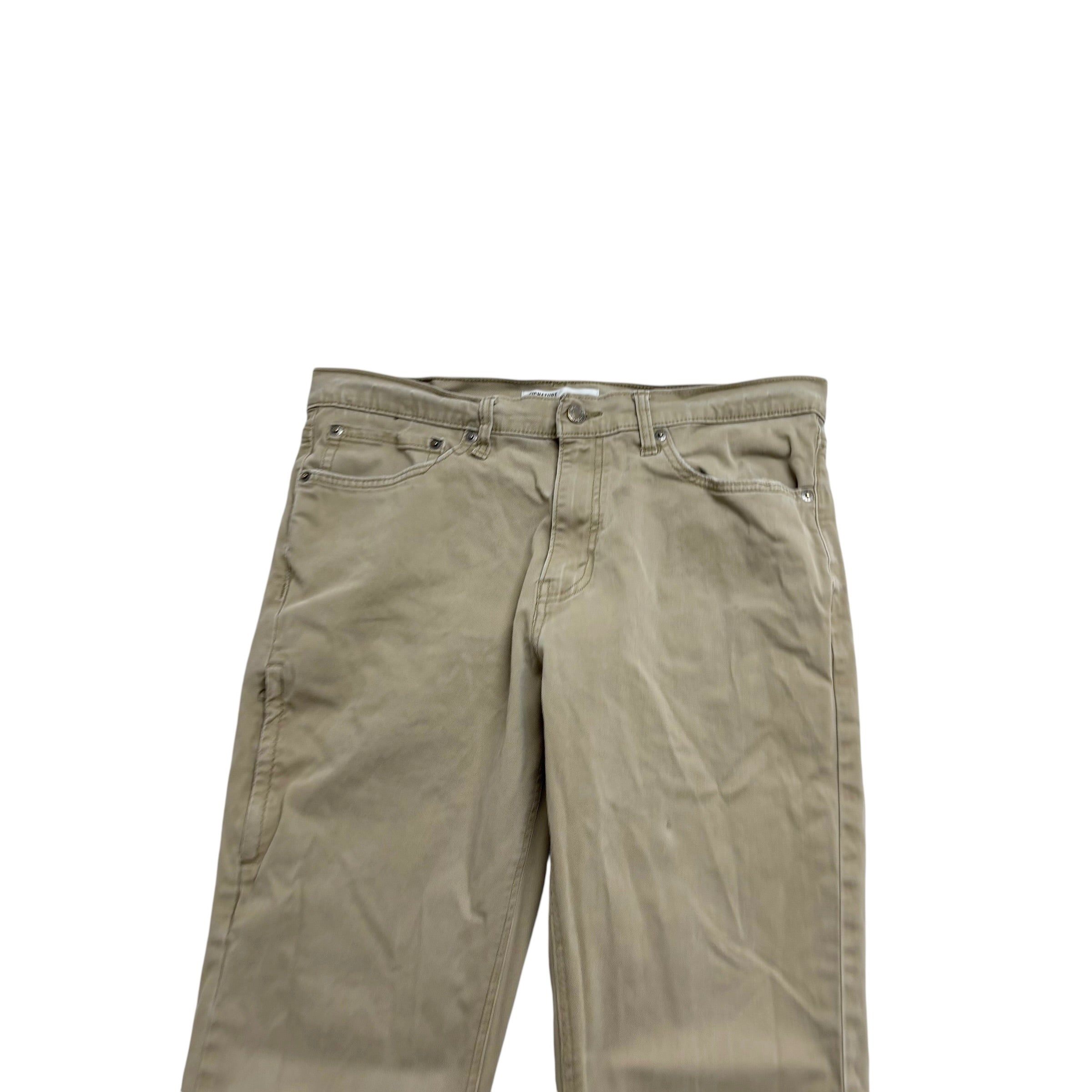 Levis Signature Trousers W34 L31 Mens Beige Tapered Fit Stretch Pants