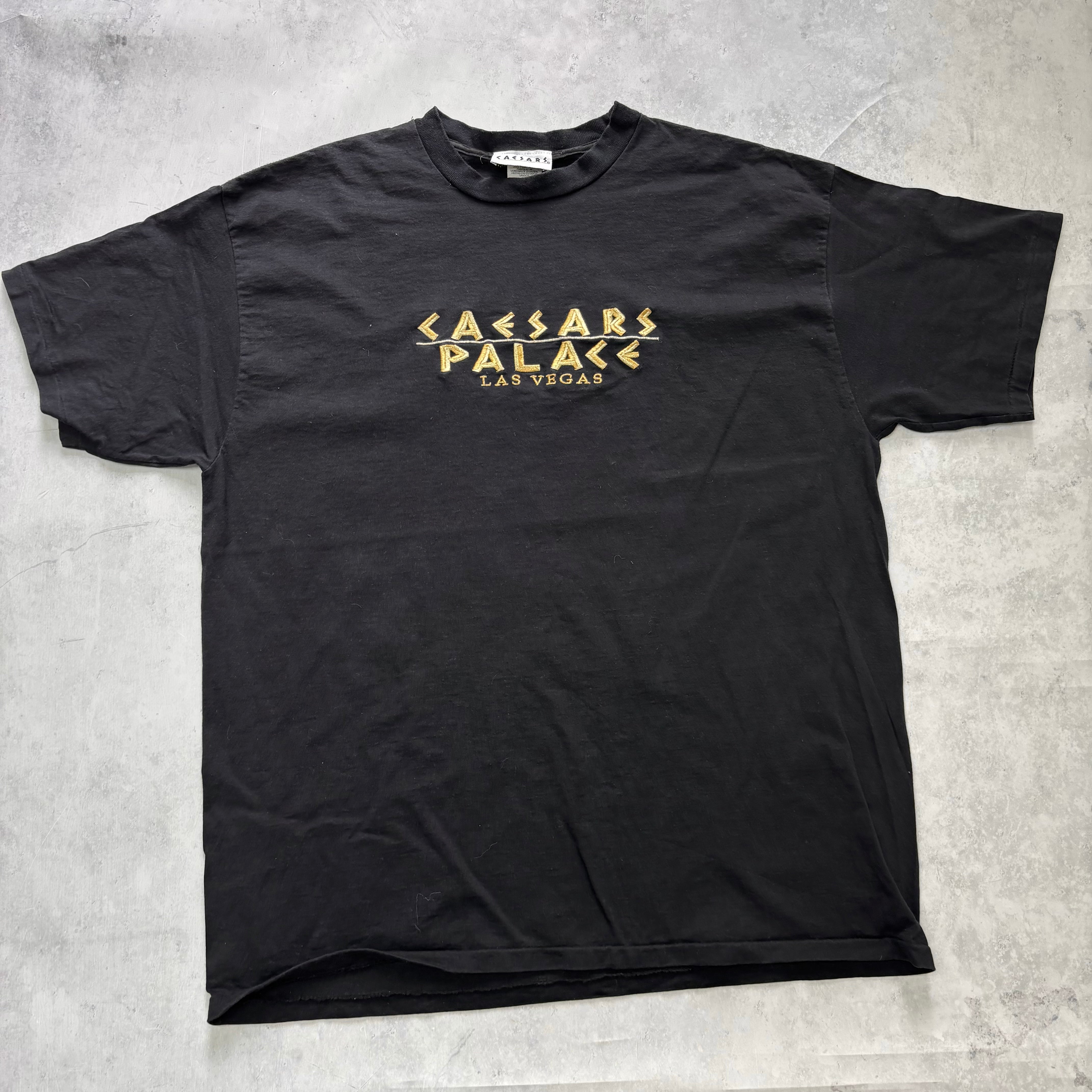 Vintage T Shirt Mens XXL Black Single Stitch Graphic Print 90s USA Tourist (E)