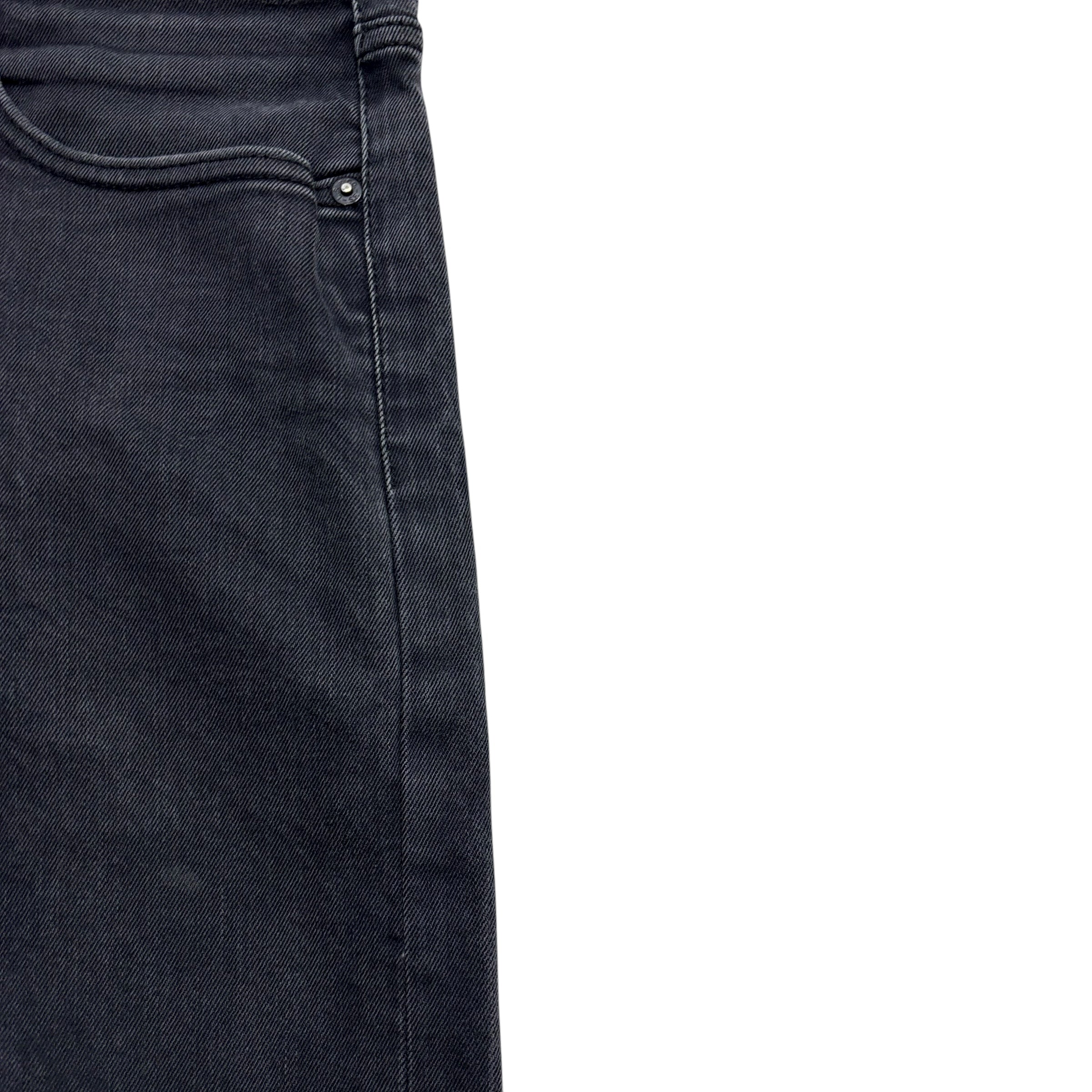 Levis 502 Jeans W32 L31 Mens Black Regular Tapered Fit Stretch Denim
