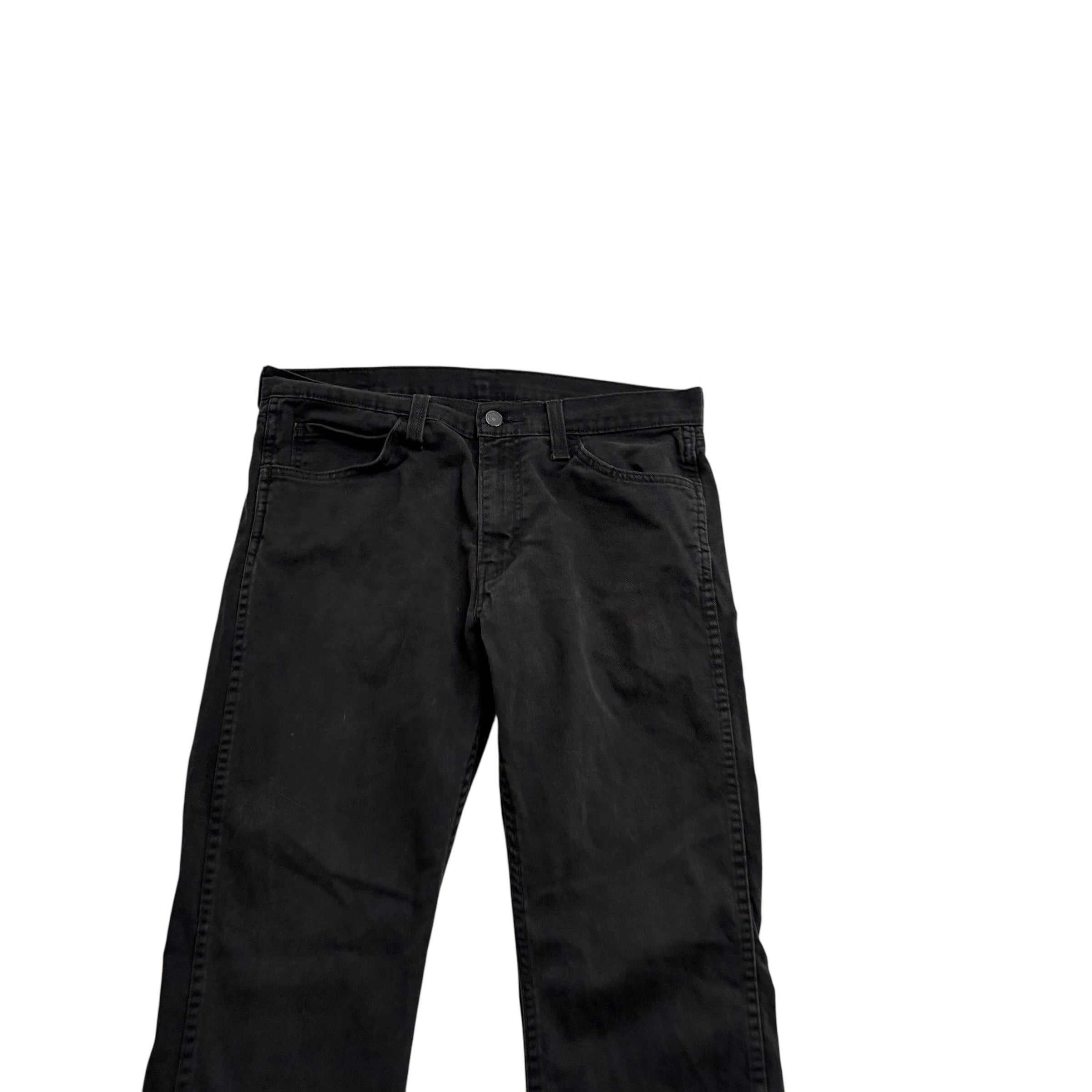 Levis 513 Jeans W32 L30 Mens Black Slim Straight Fit Stretch Denim