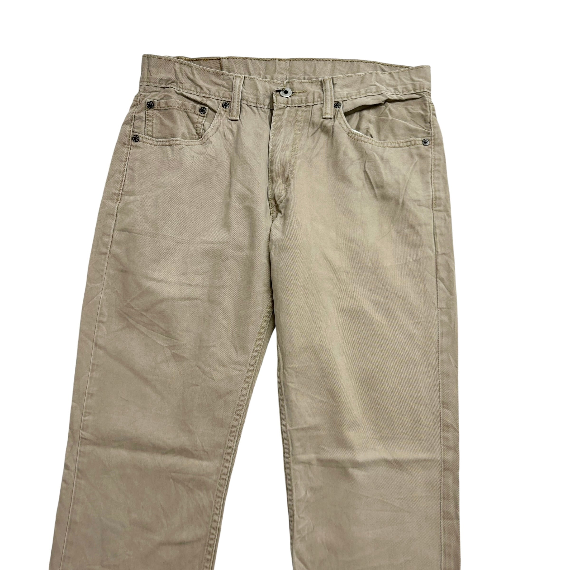 Levis 511 Trousers W32 L31 Mens Beige Tan Slim Fit Cotton Pants