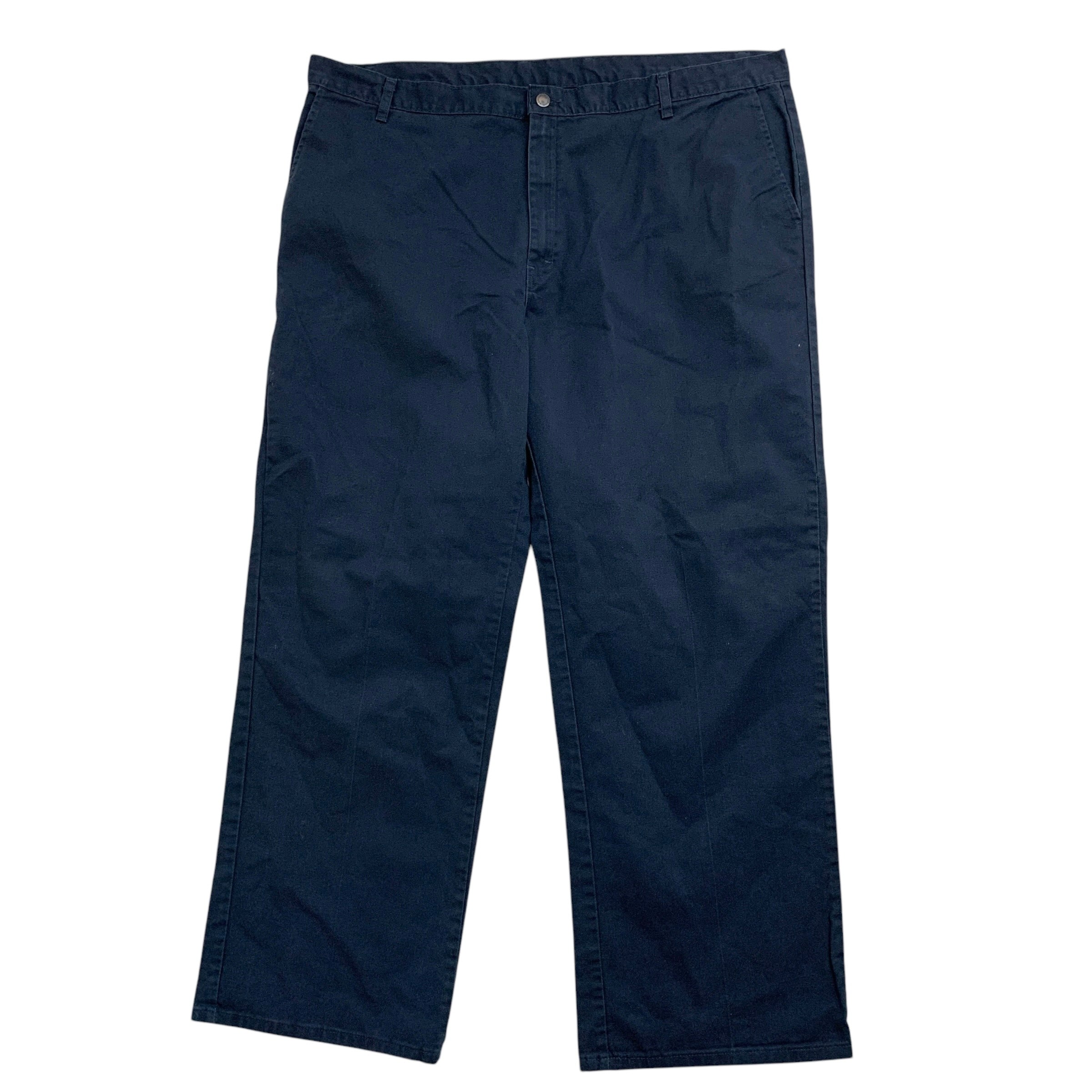 Dickies Trousers W42 L32 Mens Navy Blue Pants Relaxed Straight Fit Workwear