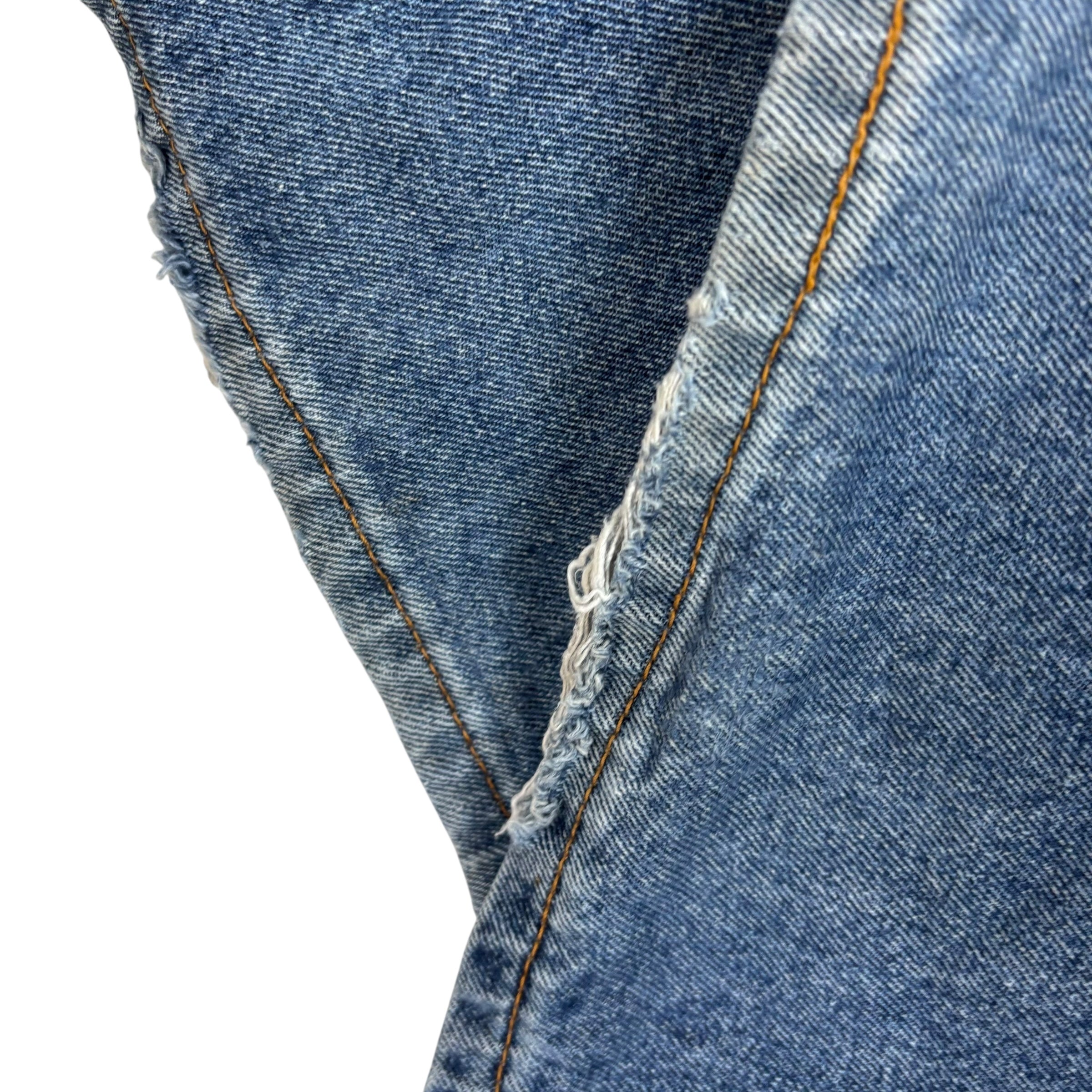 Levis 550 Jeans W52 L30 Mens Mid Blue Baggy Relaxed Straight Fit Denim (F)