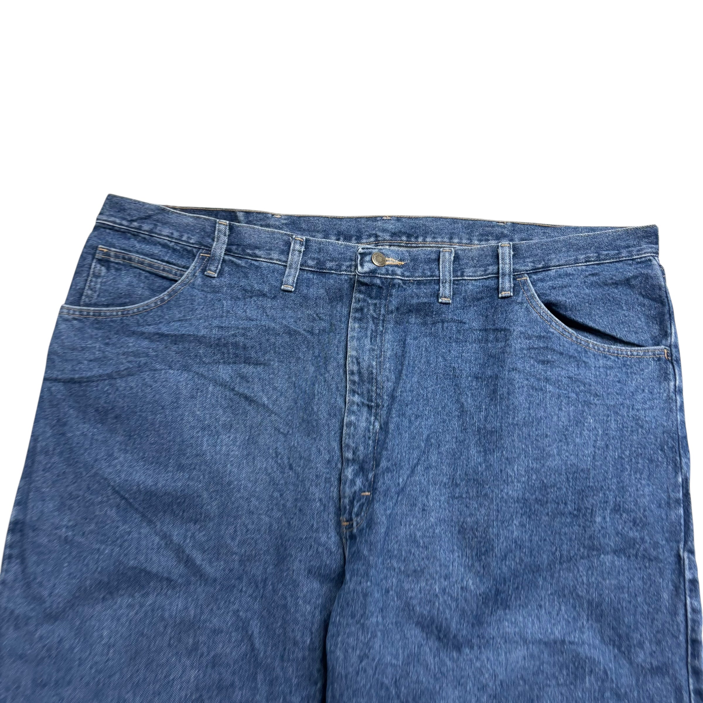 Wrangler Baggy Jorts W46 Mens Denim Shorts Mid Blue Relaxed Fit (E)