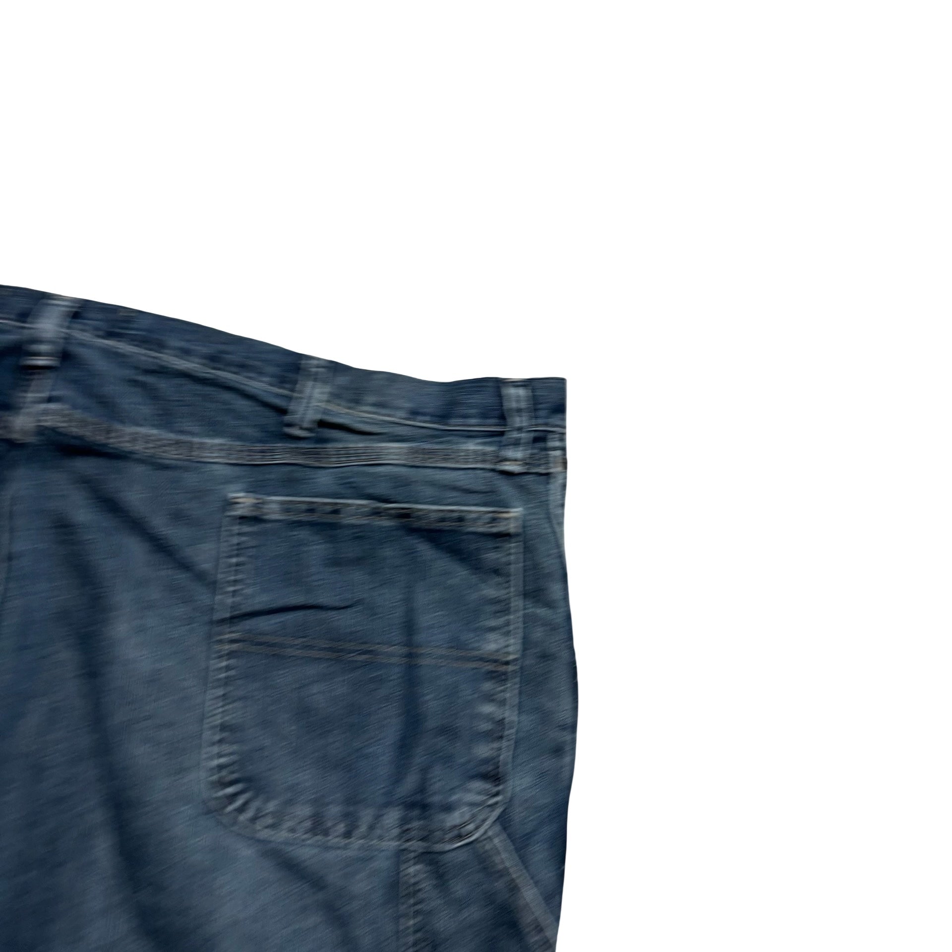 Wrangler Carpenter Jeans W46 L30 Mens Dark Blue Baggy Relaxed Fit Denim
