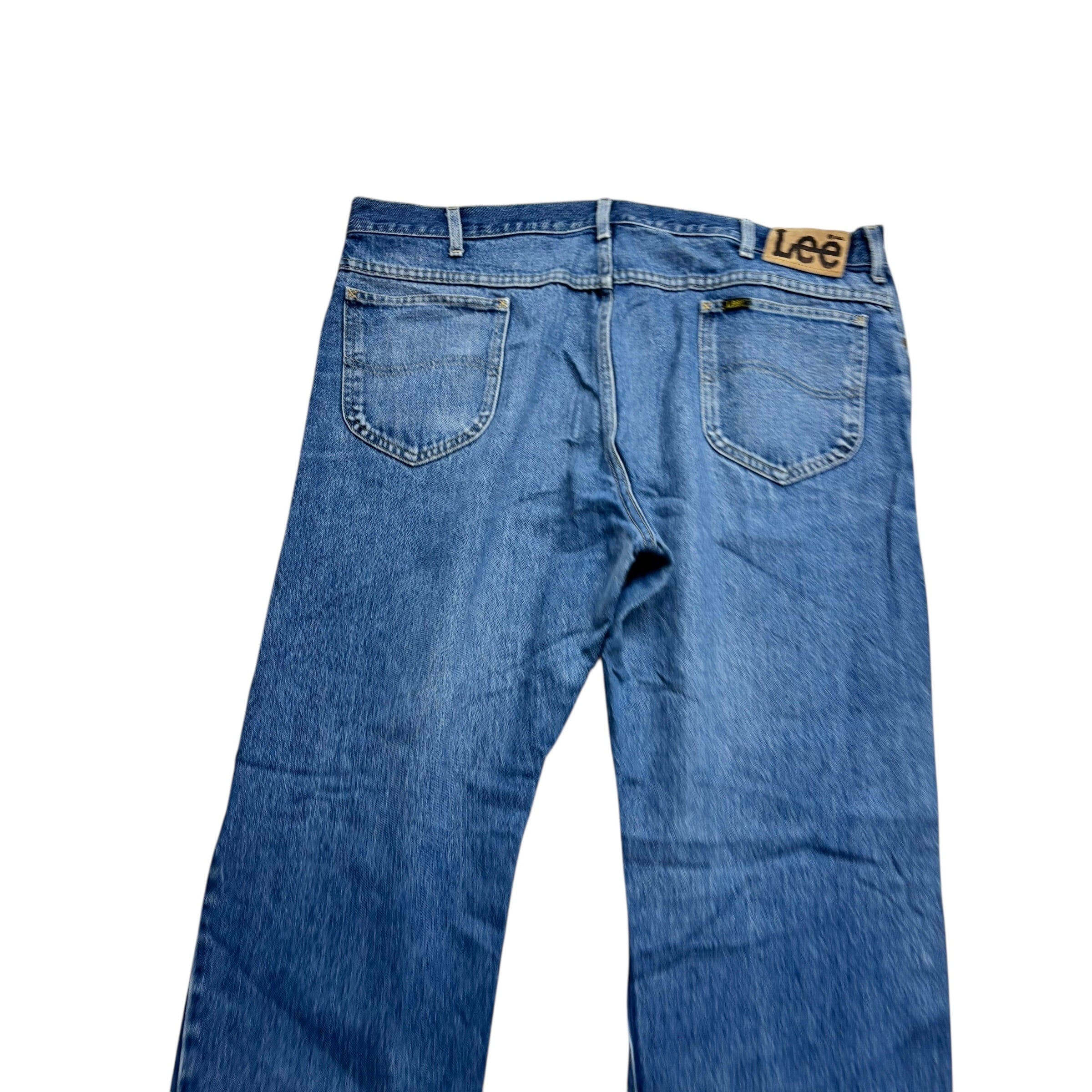 Lee Jeans W40 L33 Mens Mid Blue Regular Straight Fit Vintage Made In USA (E)