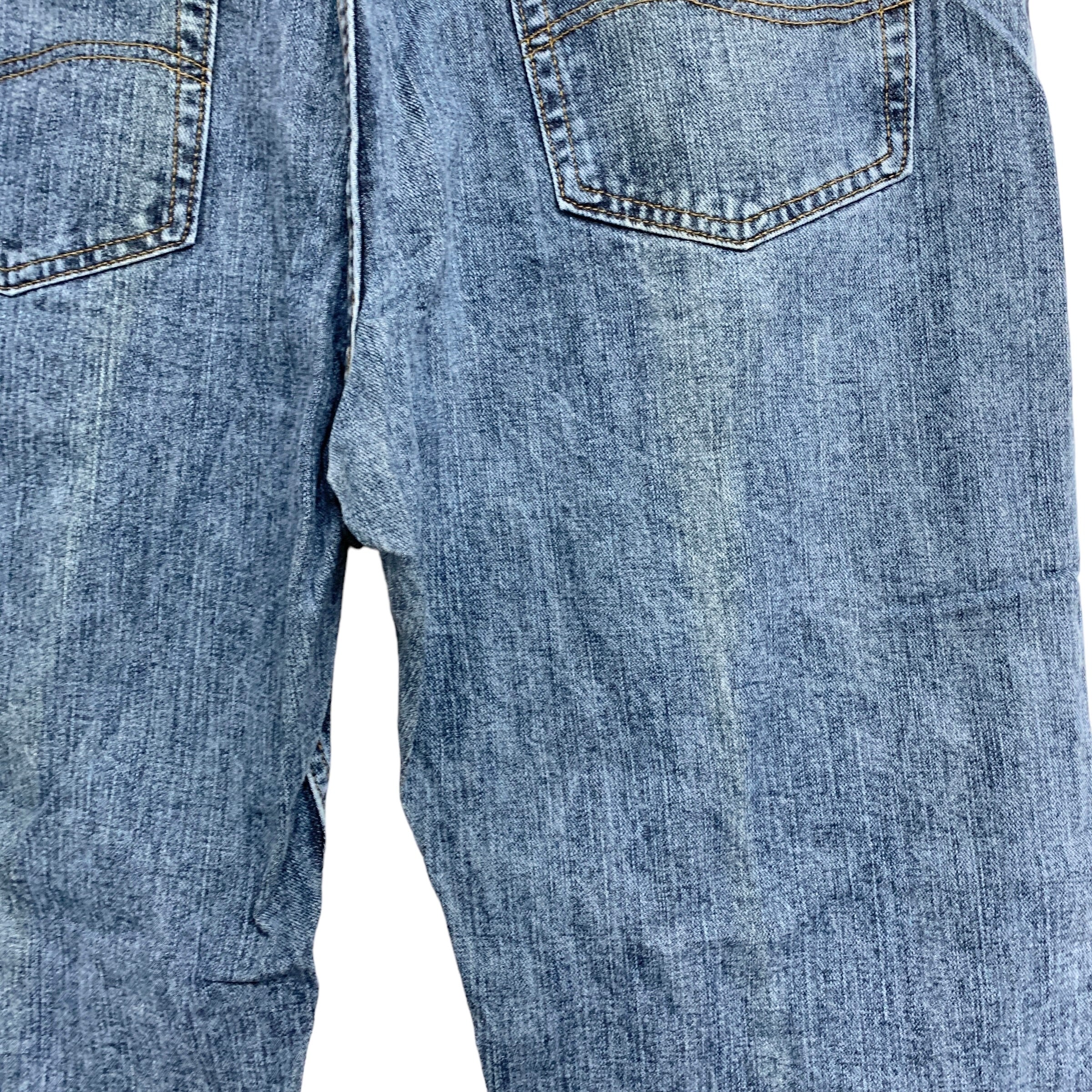 Lee Jeans W38 L29 Mens Vintage Baggy Jeans Relaxed Straight Fit Mid Blue Denim