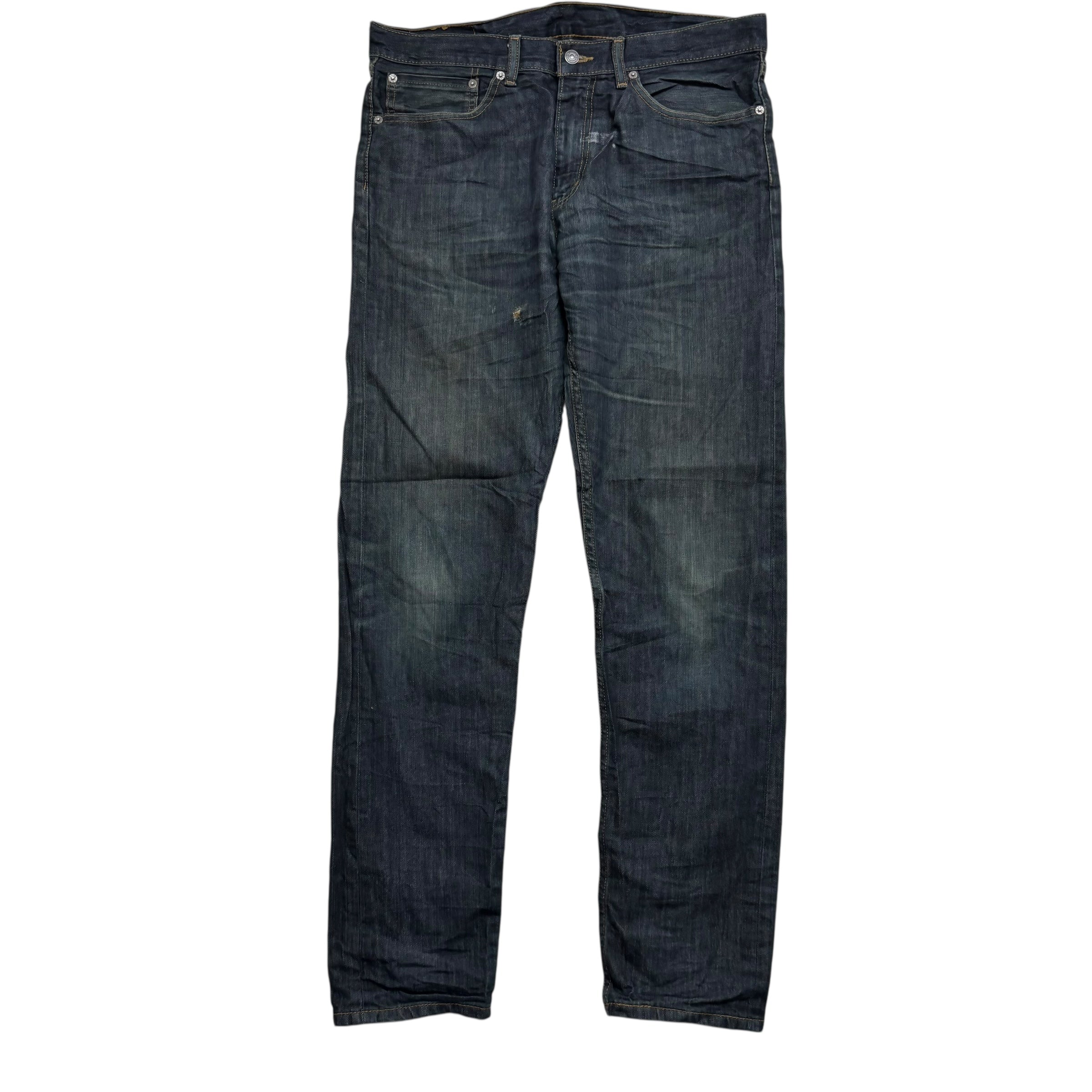 Levis 508 Jeans W34 L34 Mens Dark Blue Regular Tapered Fit Denim (F)