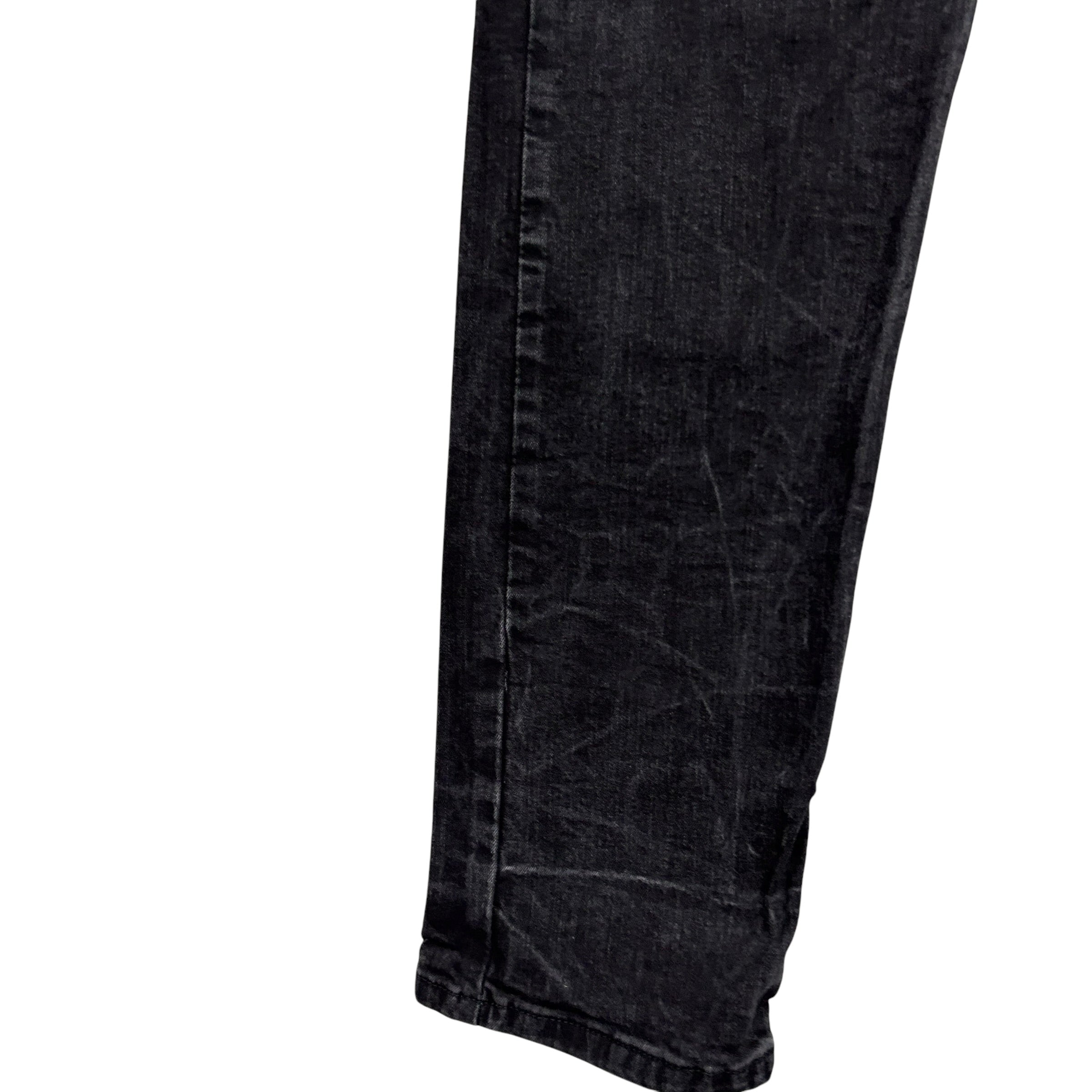Levis 502 Jeans W36 L31 Mens Black Regular Tapered Fit Stretch Denim