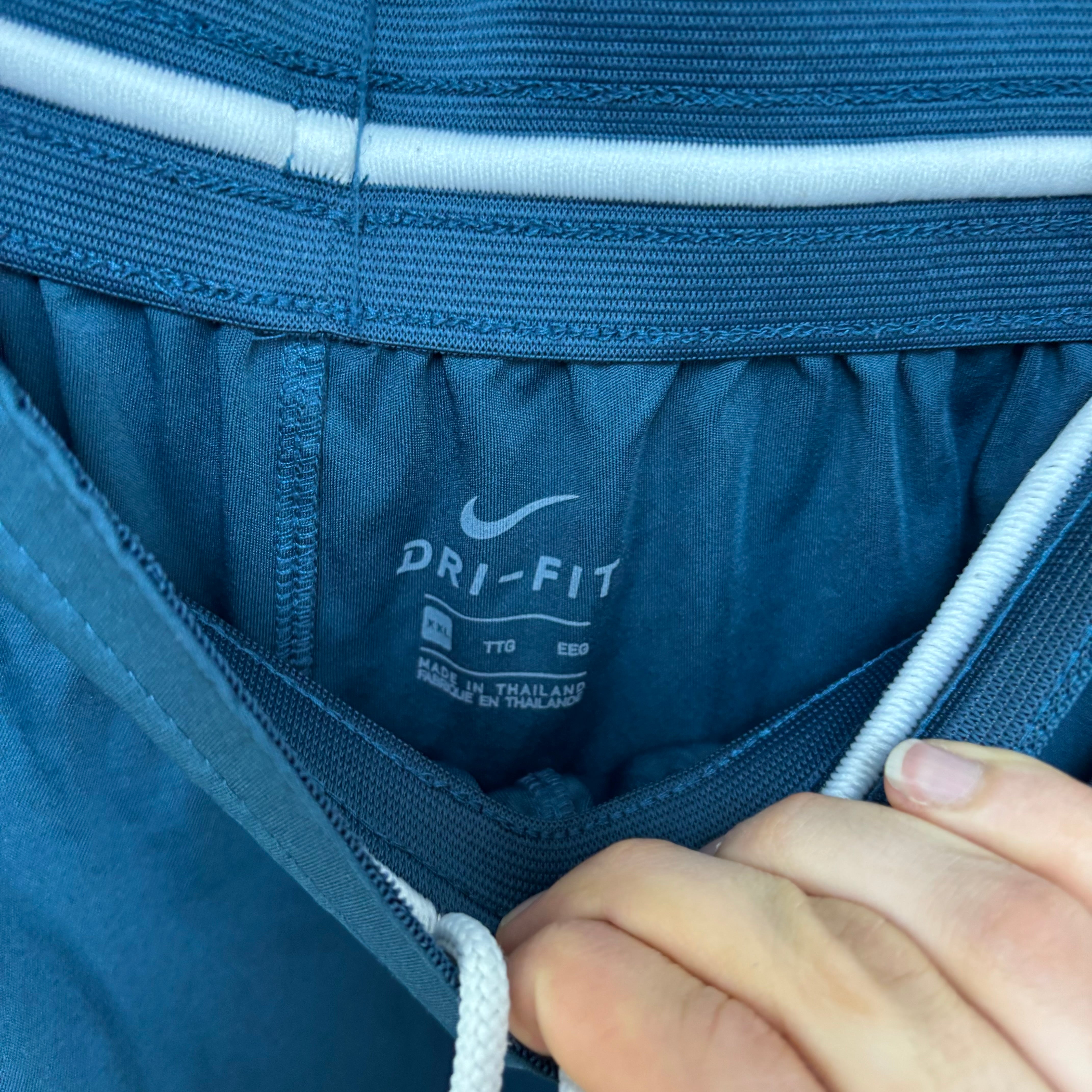 Nike Shorts Mens XXL Blue Dri Fit Running Sports Gym Pockets Athletic (E)