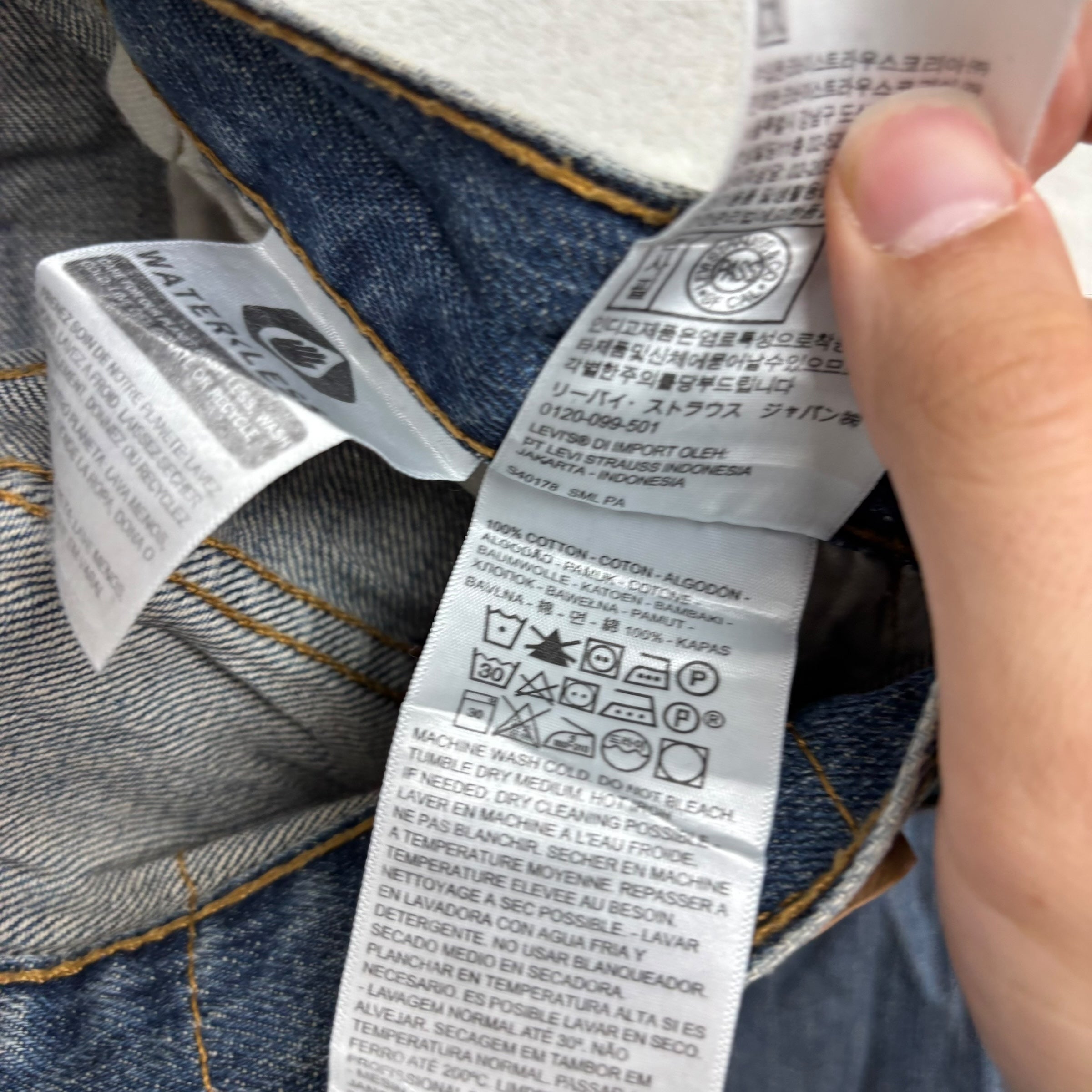 Levis 569 Jeans W30 L30 Mens Mid Blue Baggy Relaxed Straight Fit Denim (E)