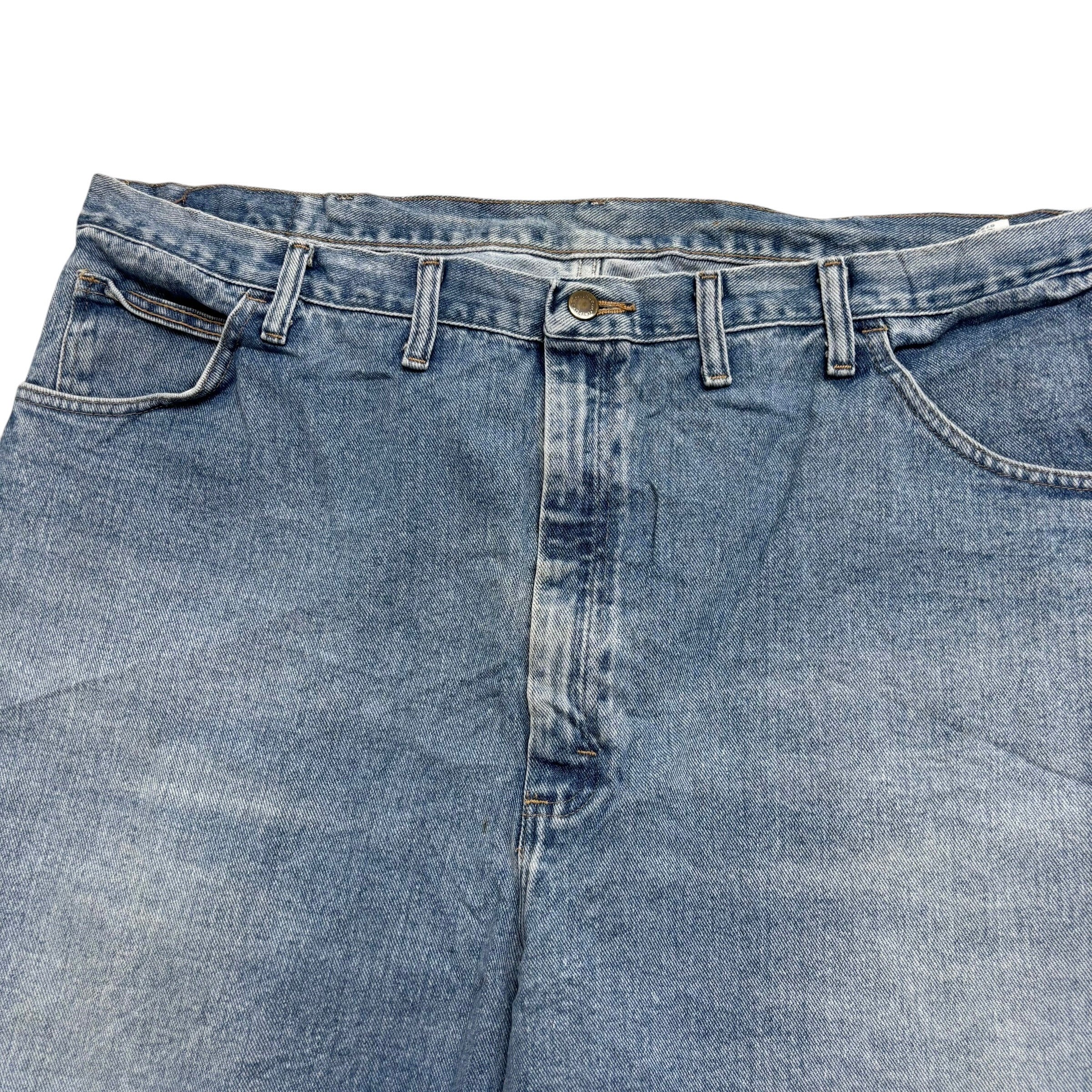 Wrangler Baggy Jorts W44 Mens Denim Shorts Light Blue Relaxed Fit