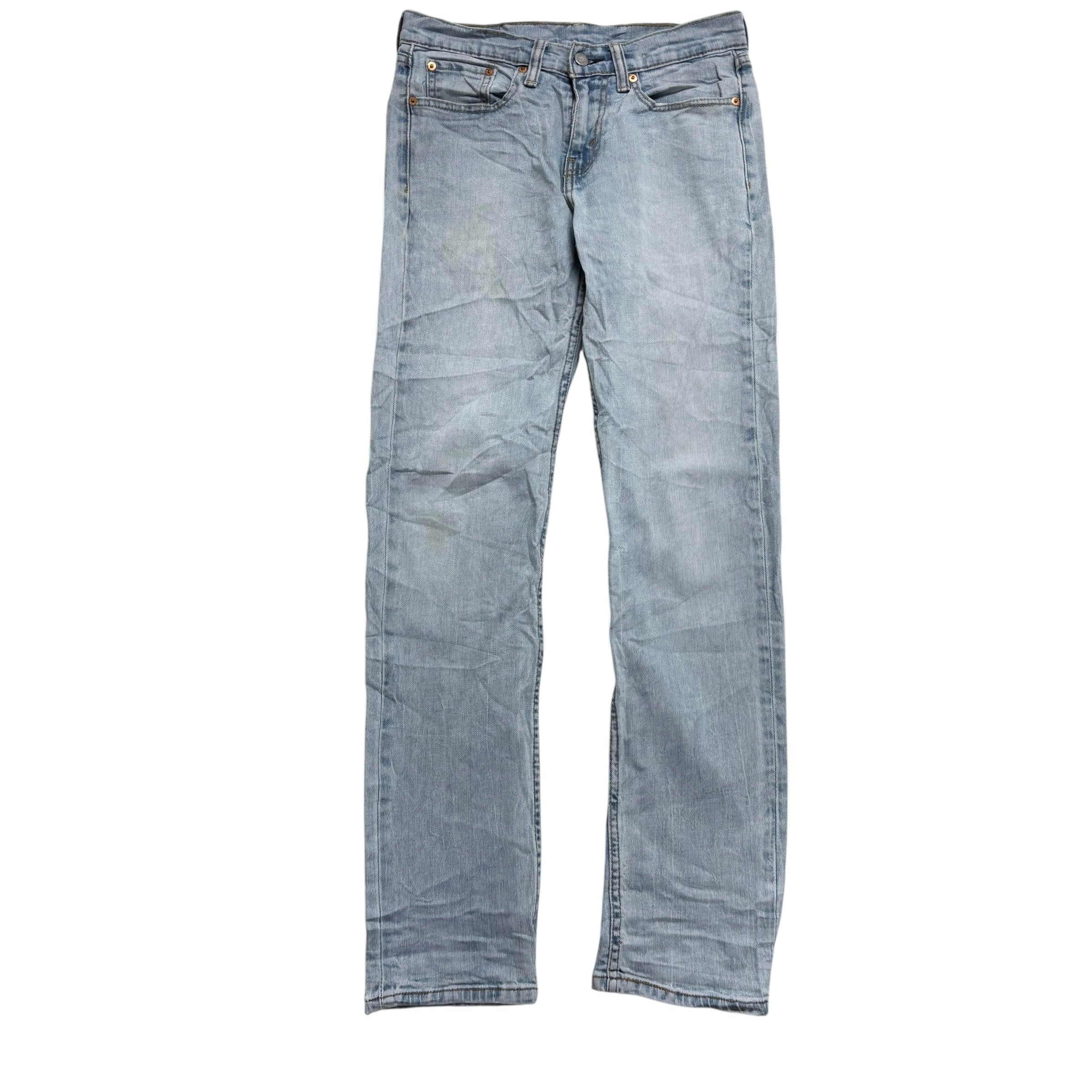 Levis 514 Jeans W28 L32 Mens Light Blue Regular Straight Fit Stretch Denim