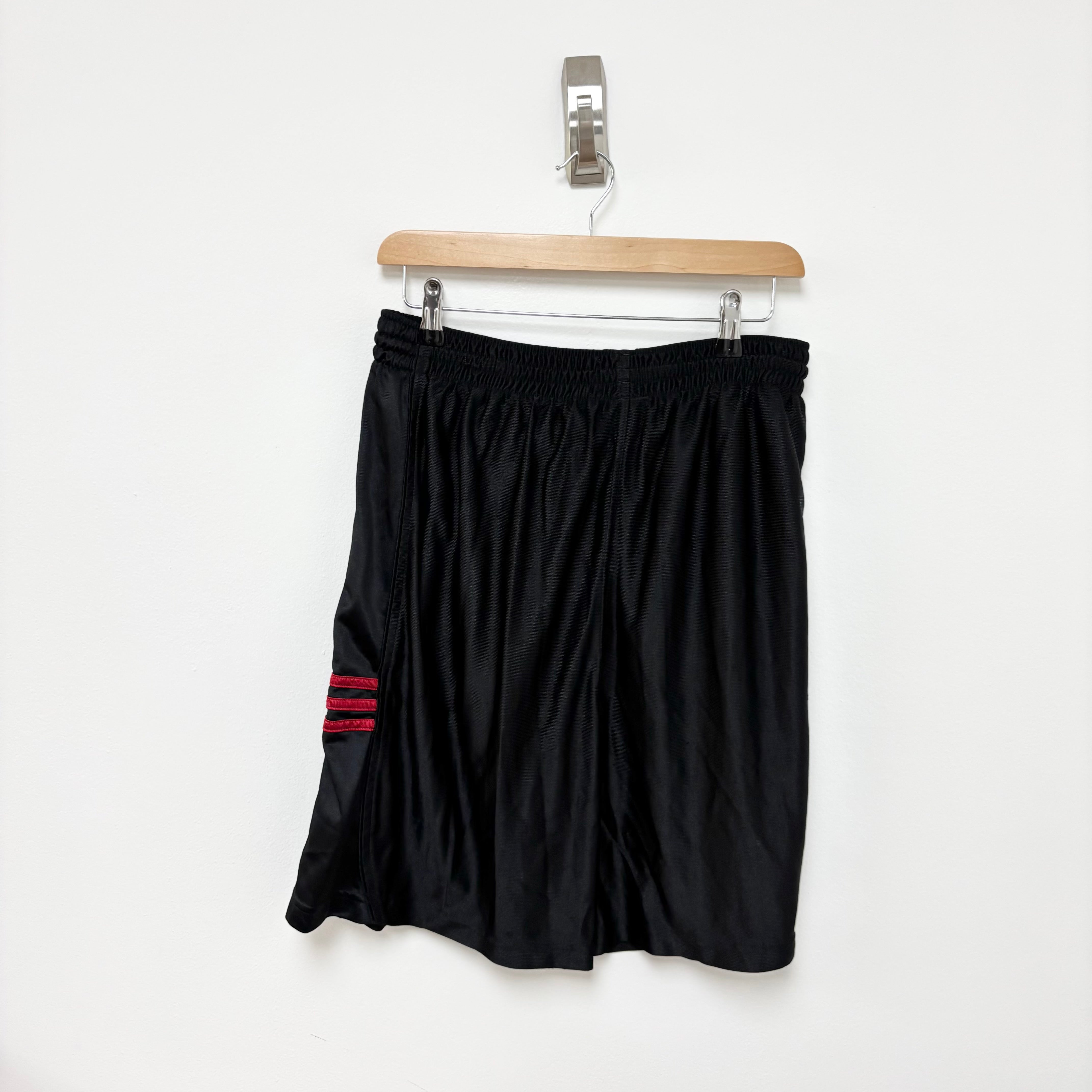 Adidas Shorts Mens Medium Black Sports Running Gym Athletic Pockets (E)