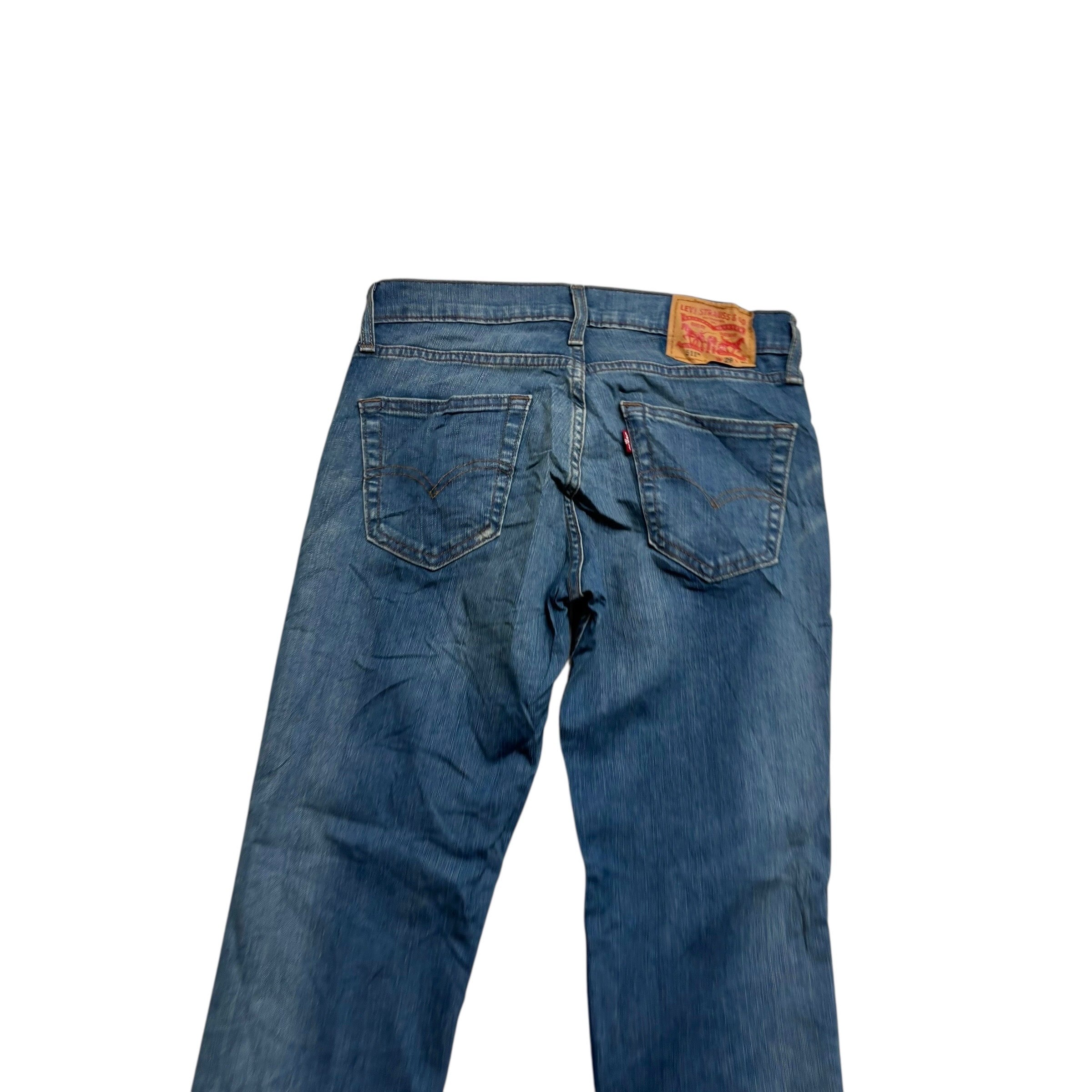 Levis 511 Jeans W29 L30 Mens Dark Blue Slim Fit Stretch Denim (E)
