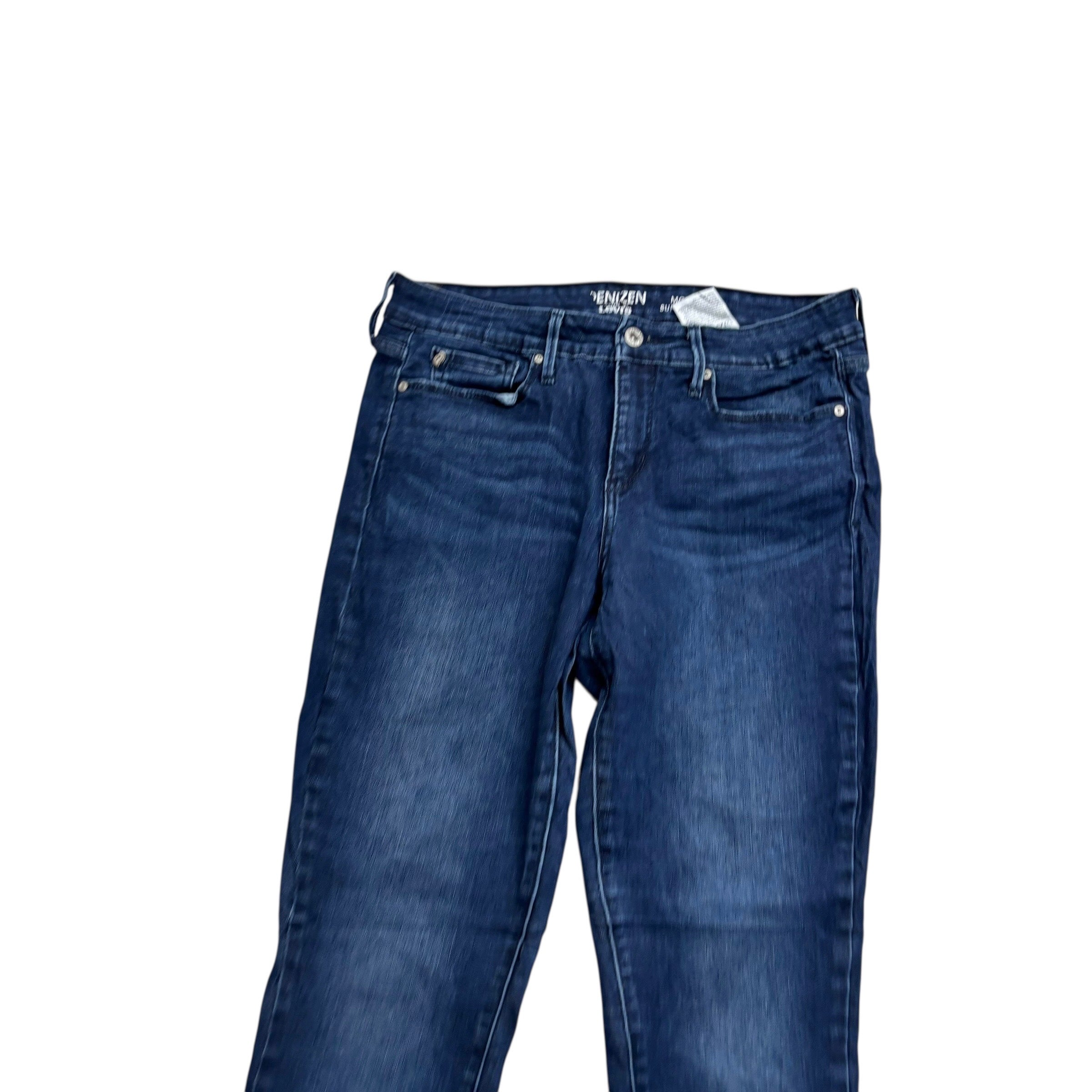 Levis Denizen Jeans W29 L30 Womens Super Skinny Navy Blue Stretch Denim (E)