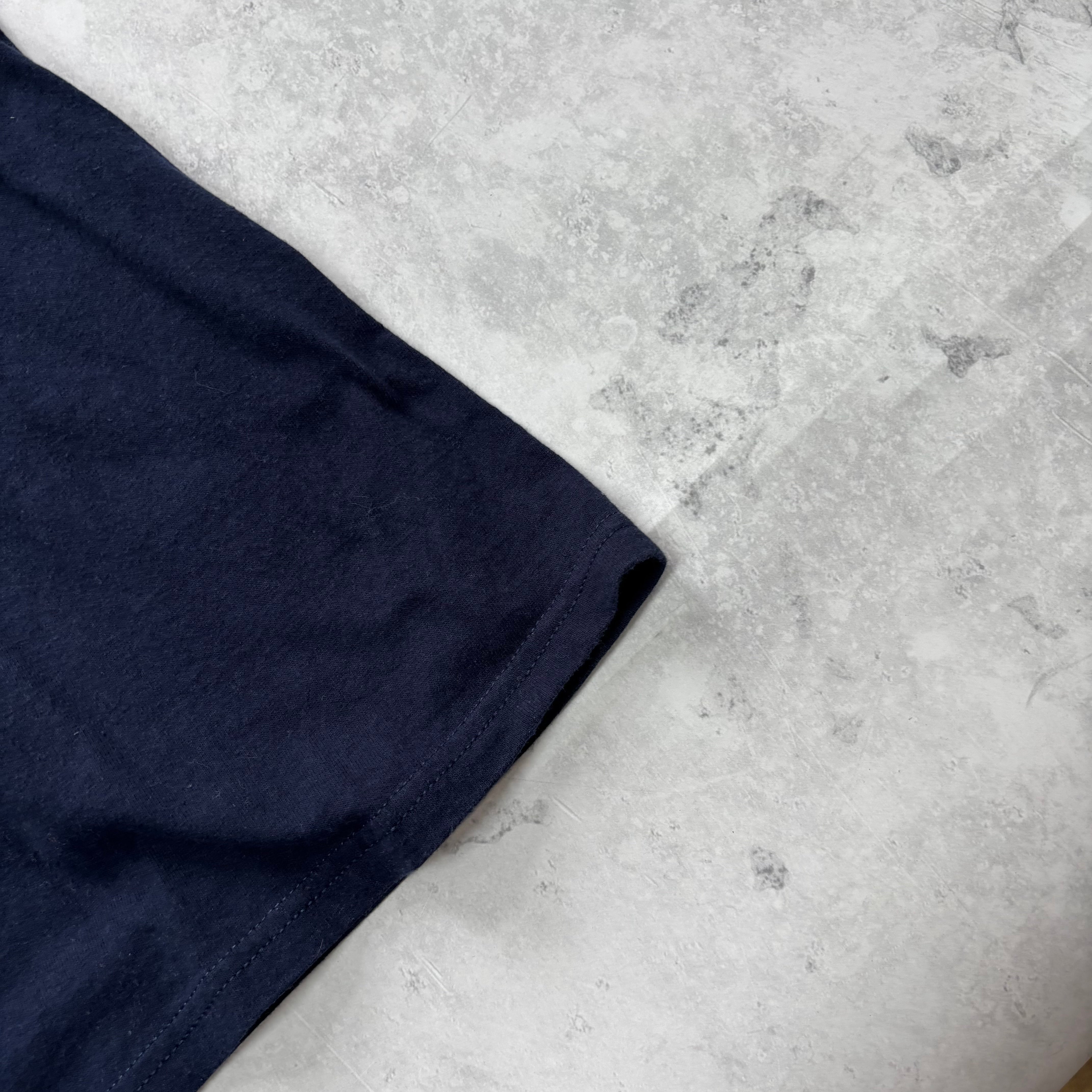 Vintage T Shirt Mens XL Navy Blue Graphic Print 90s Tourist (E)