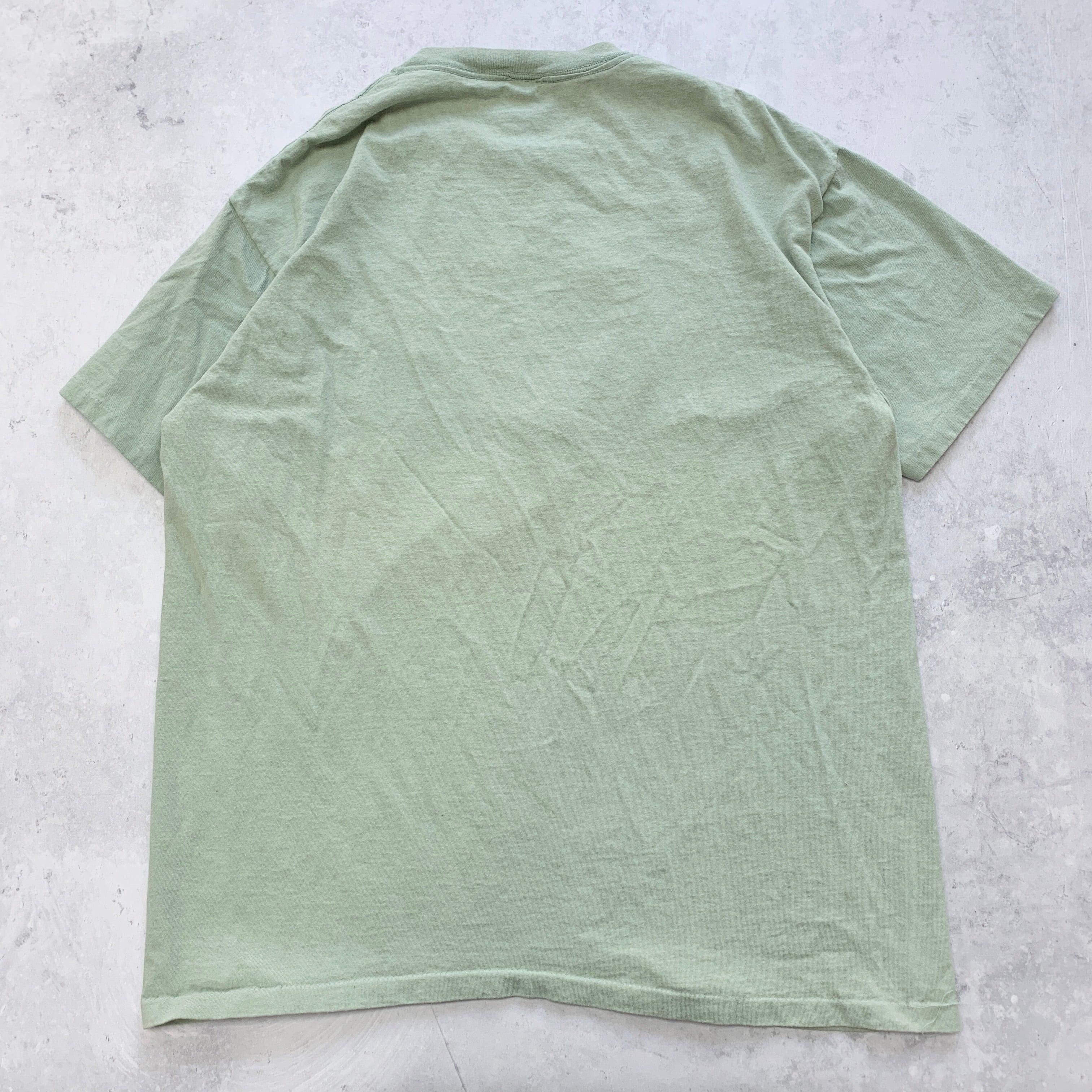 Vintage T Shirt Mens XL Green Single Stitch Graphic Print 90s USA Family