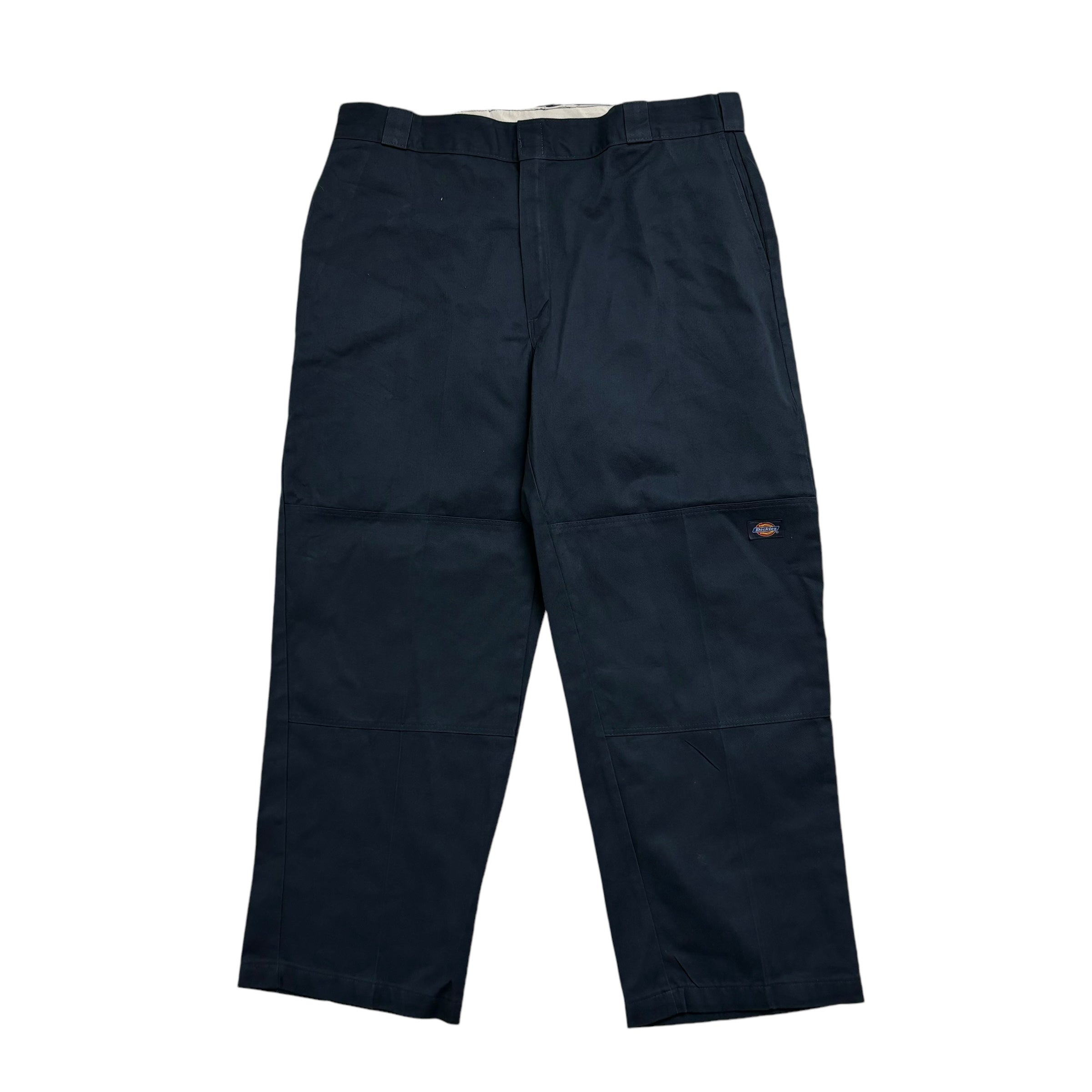 Dickies Double Knee Trousers W40 L30 Mens Navy Blue Pants Baggy Relaxed Workwear