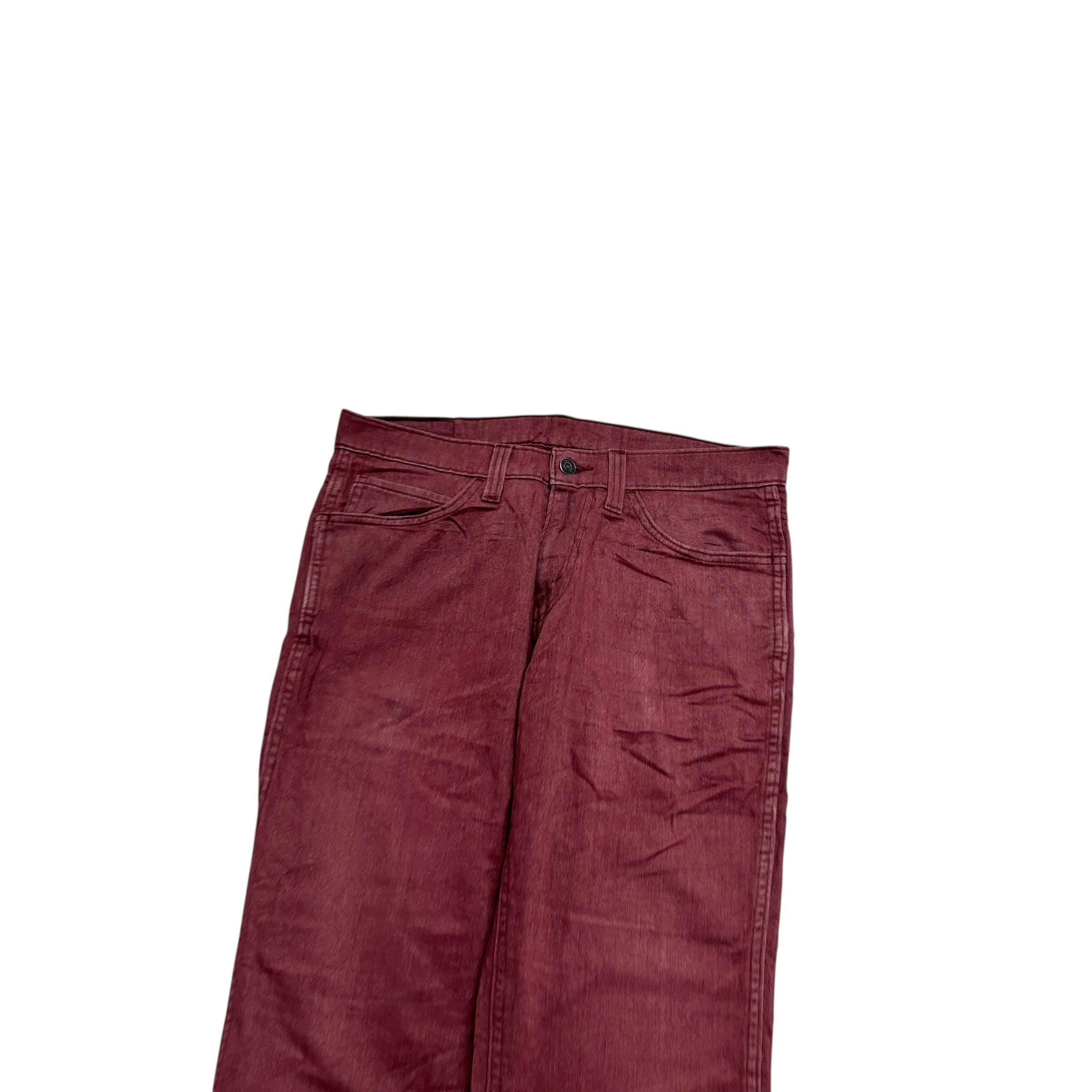 Levis 541 Trousers W31 L29 Mens Red Athletic Tapered Fit Stretch Pants