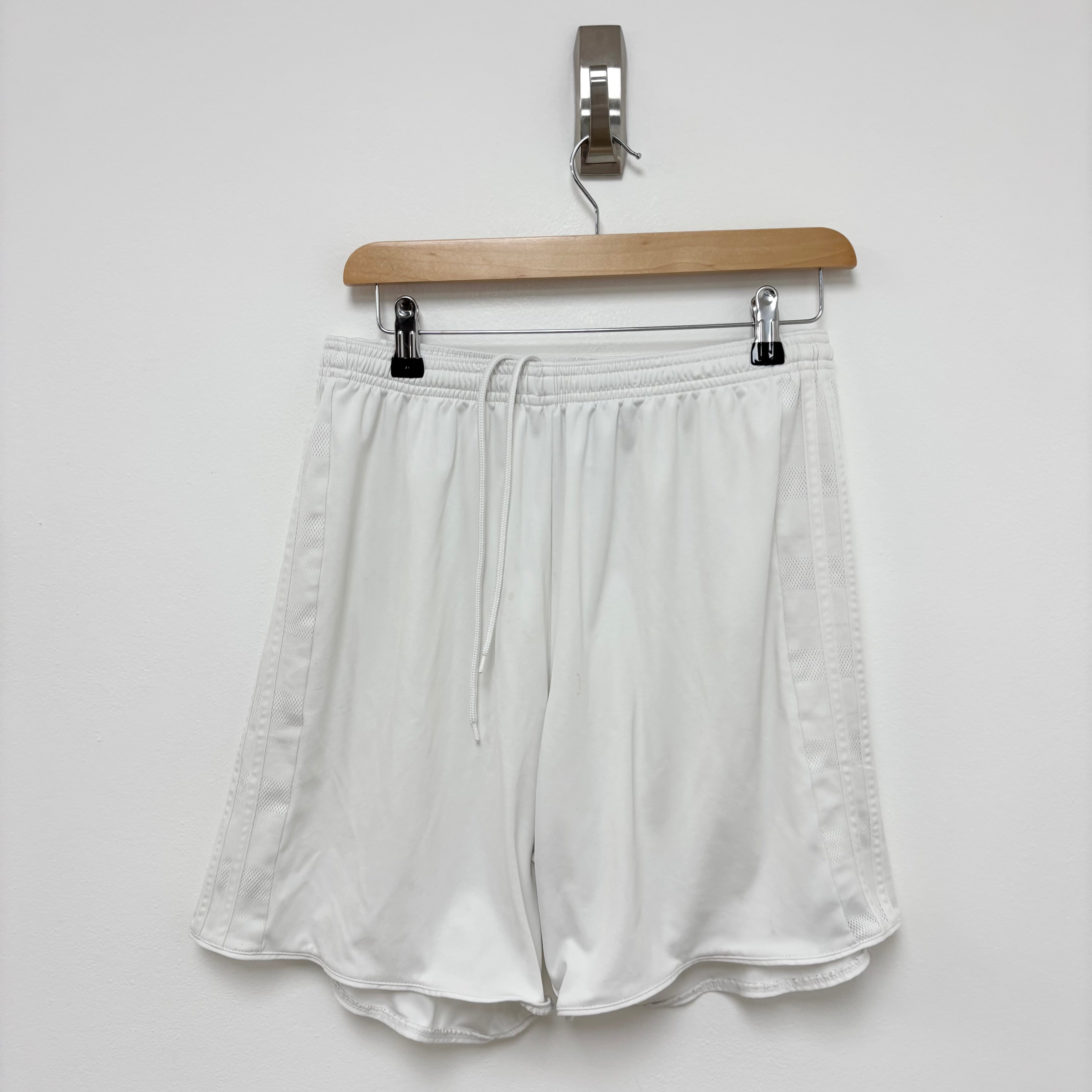 Adidas Shorts Mens Large White Sports Running Gym Athletic (F)