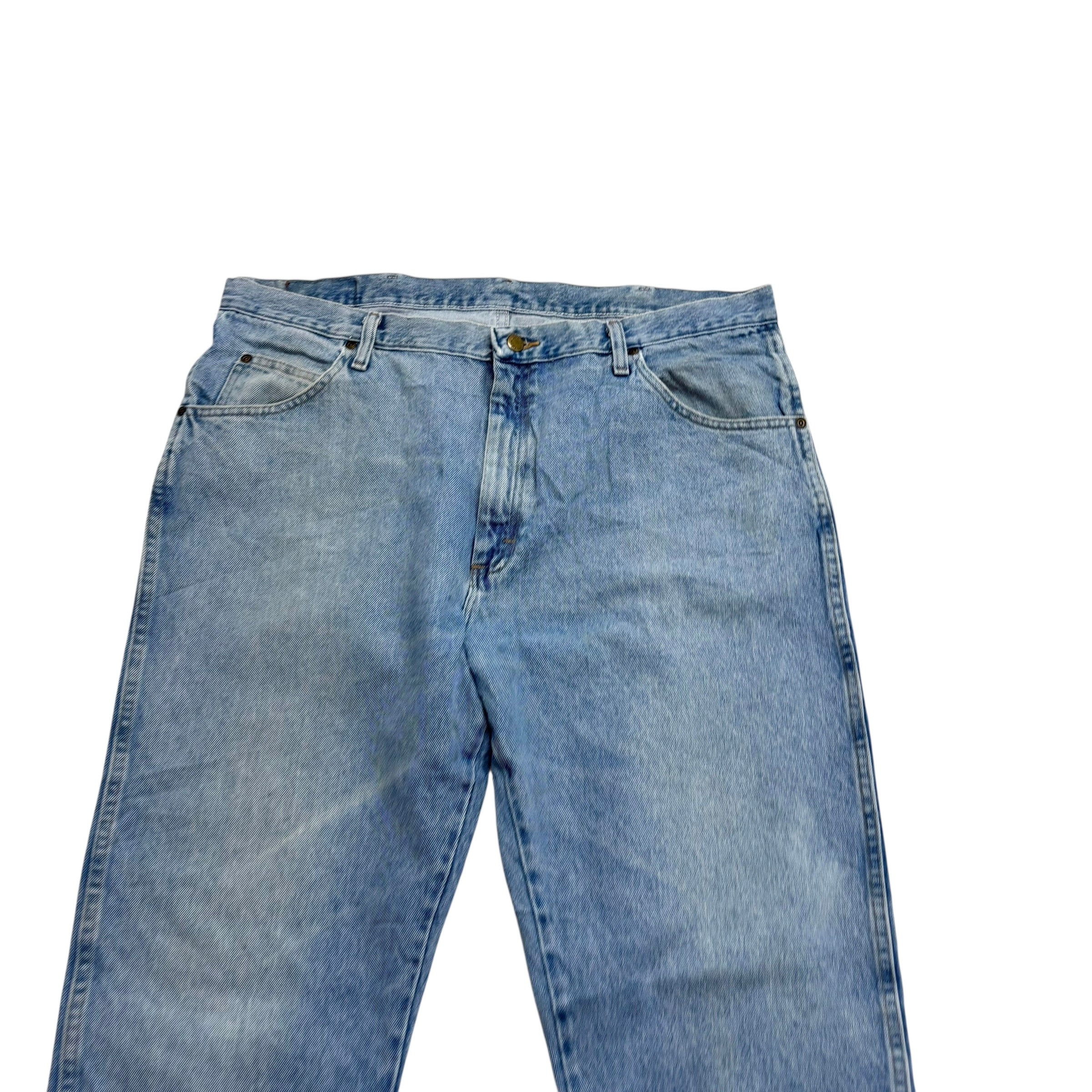Wrangler Jeans W40 L30 Mens Light Blue Regular Straight Fit Denim