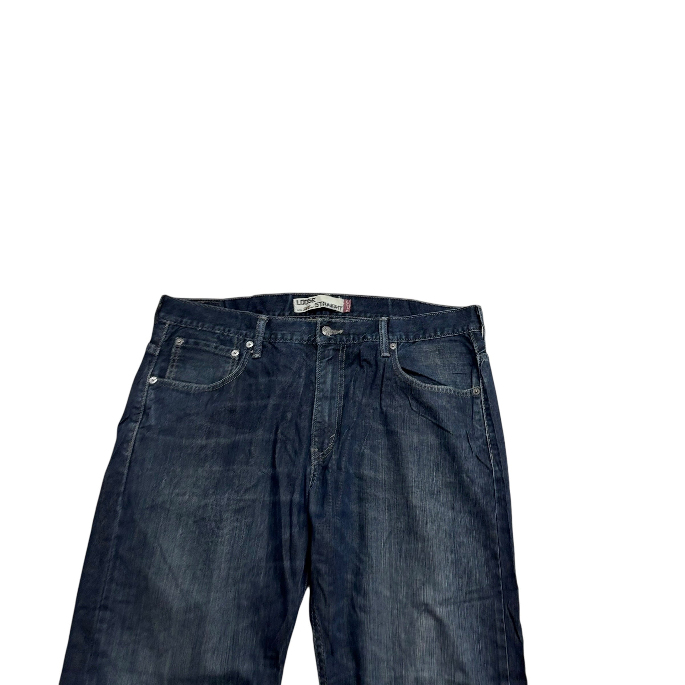 Levis 569 Jeans W36 L30 Mens Dark Blue Baggy Relaxed Straight Vintage Denim