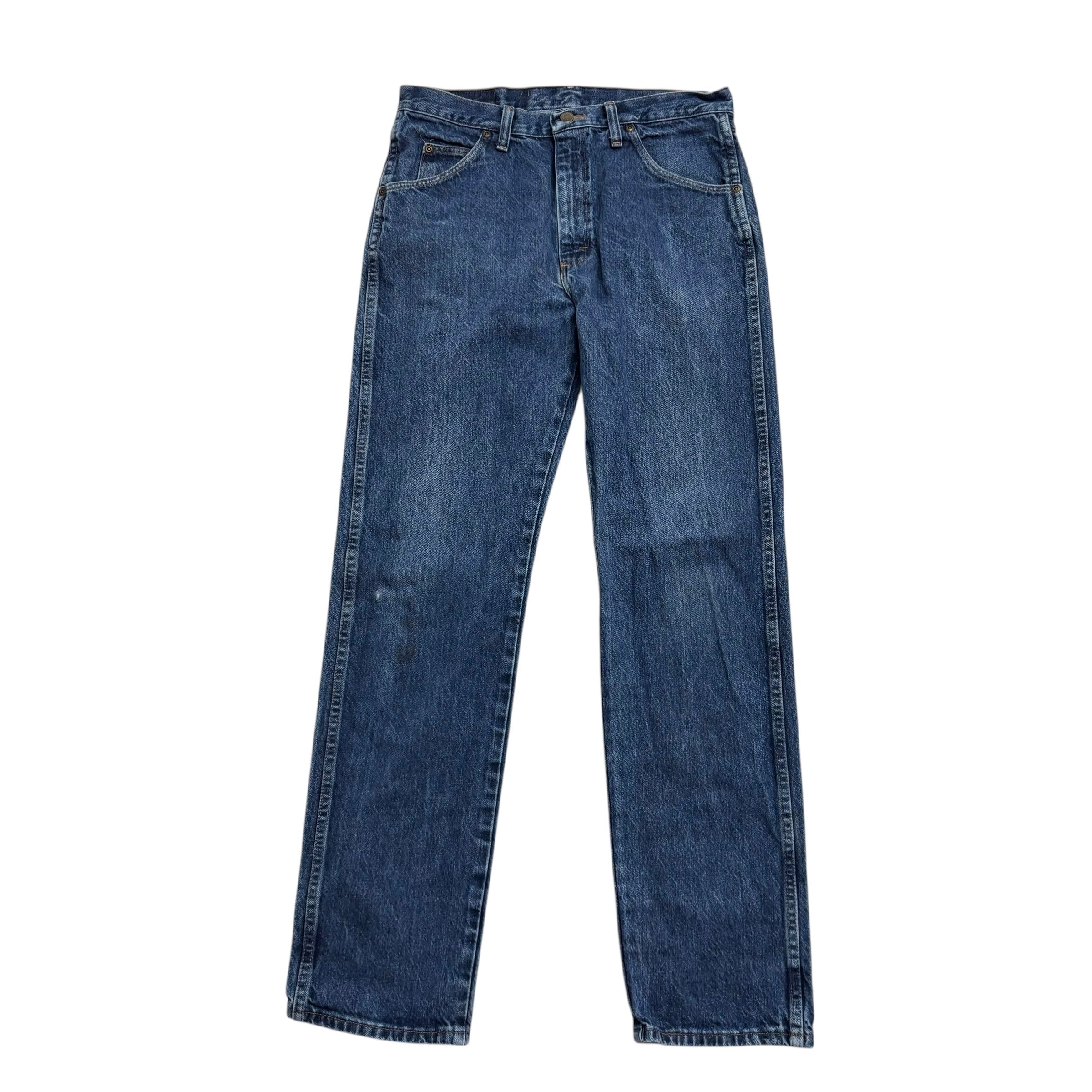 Wrangler Jeans W32 L32 Mens Mid Blue Regular Straight Fit Vintage Denim
