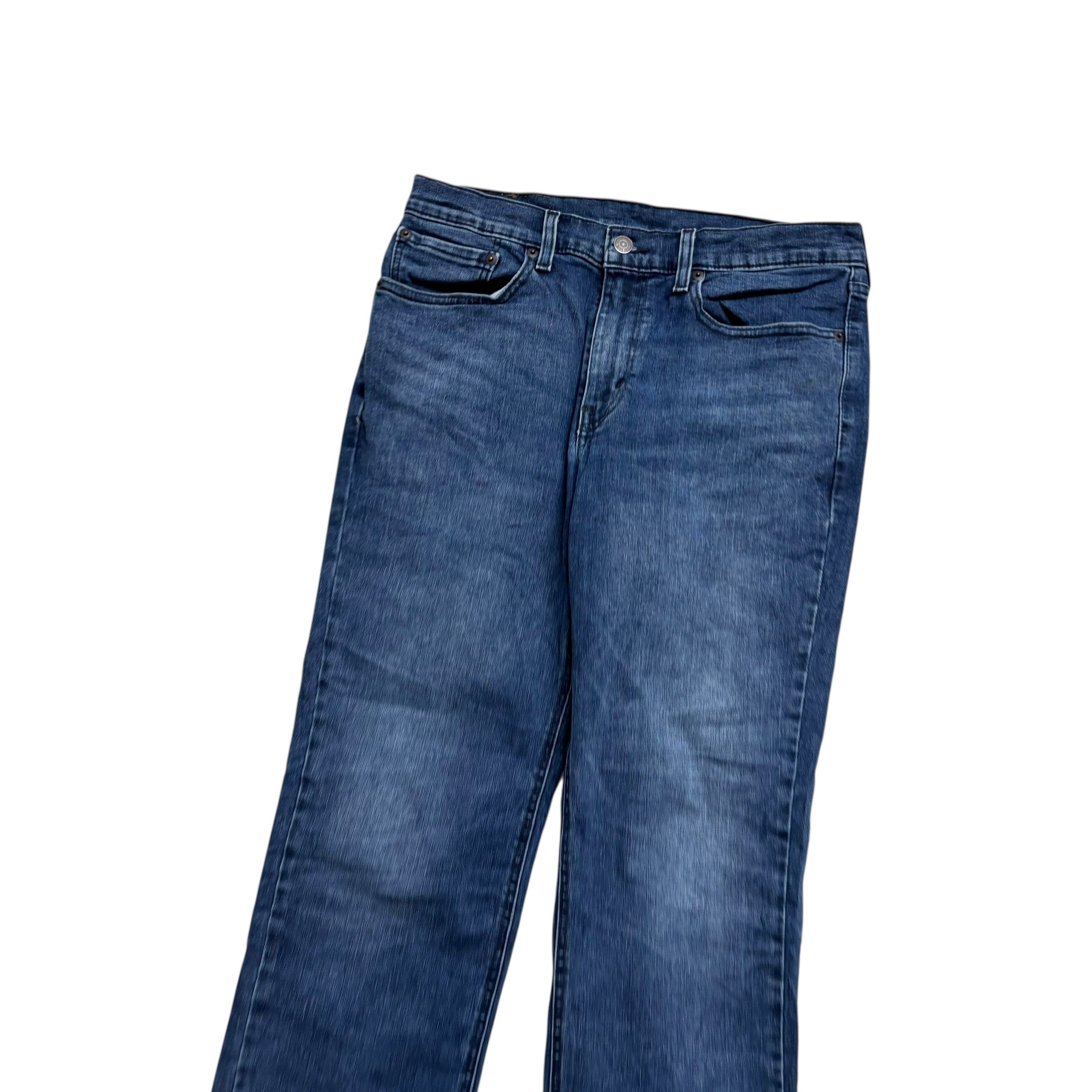Levis 541 Jeans W31 L29 Mens Navy Blue Athletic Tapered Fit Stretch Denim (E)
