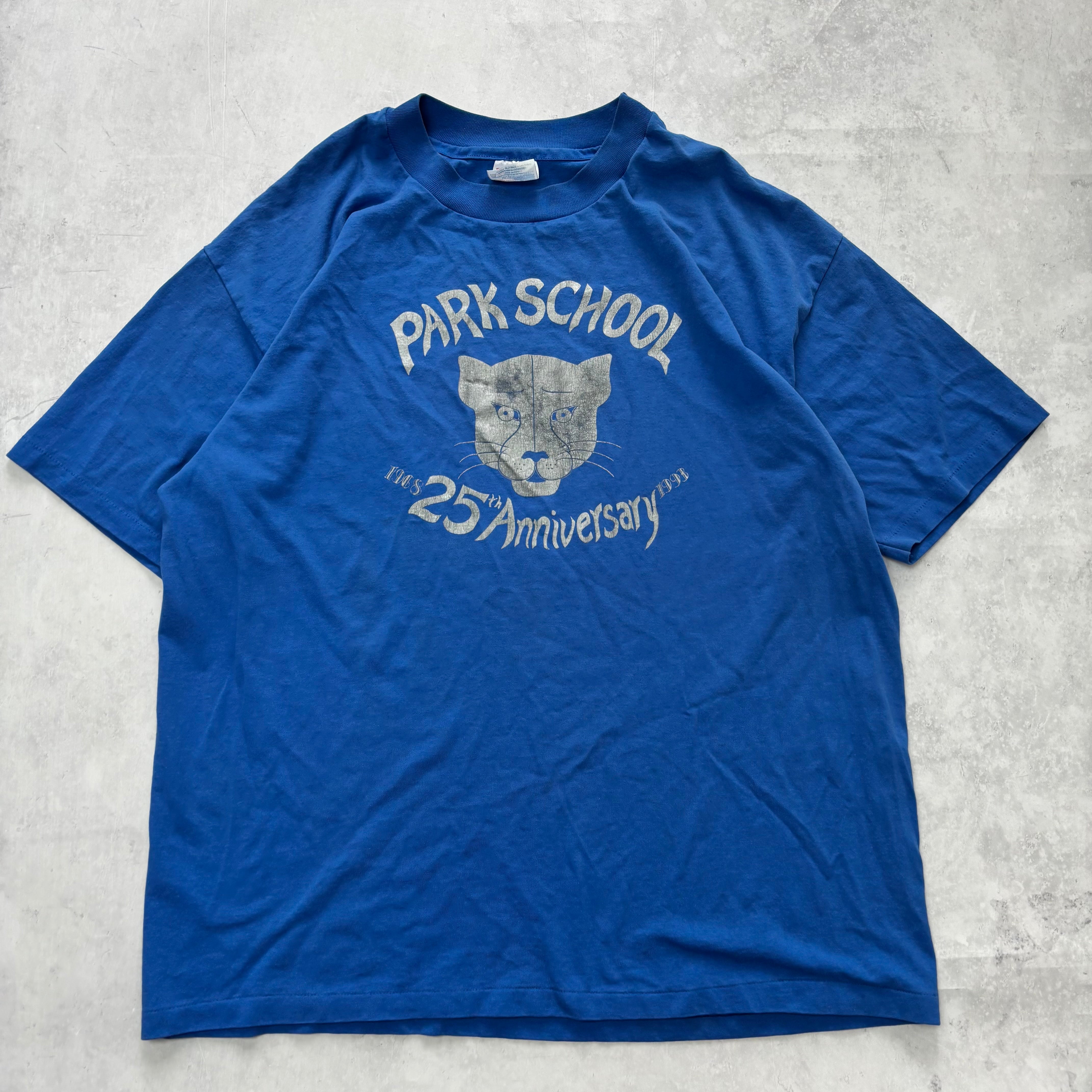 Vintage T Shirt Mens XL Blue Single Stitch Graphic Print 90s USA (E)