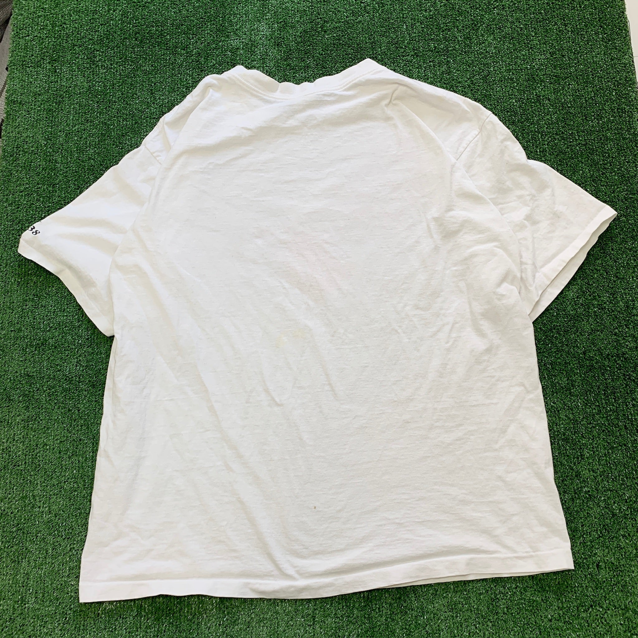 Vintage T Shirt Mens XXL White Single Stitch Graphic Print 90s USA