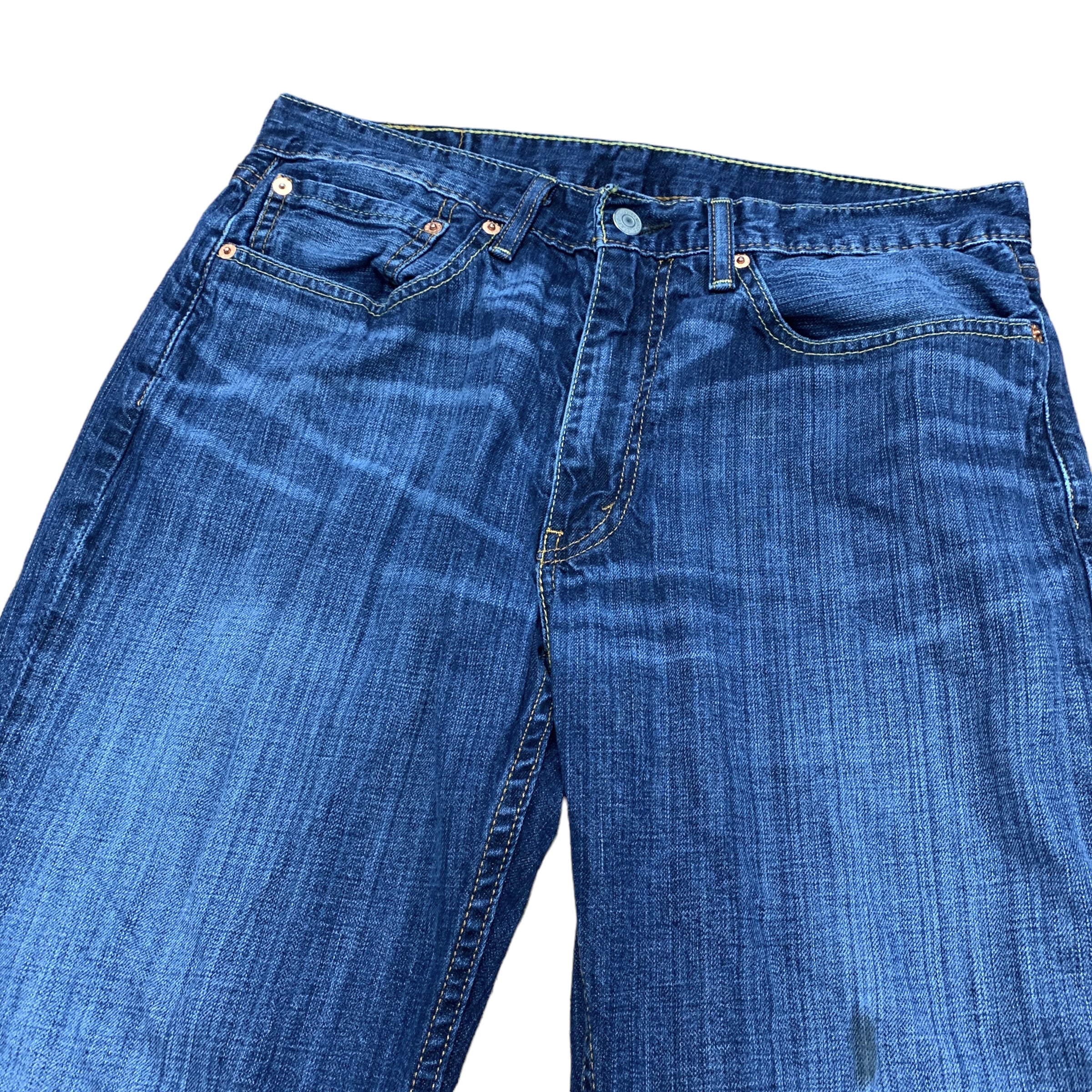 Levis 514 Jeans W34 L30 Mens Blue Straight Fit Denim