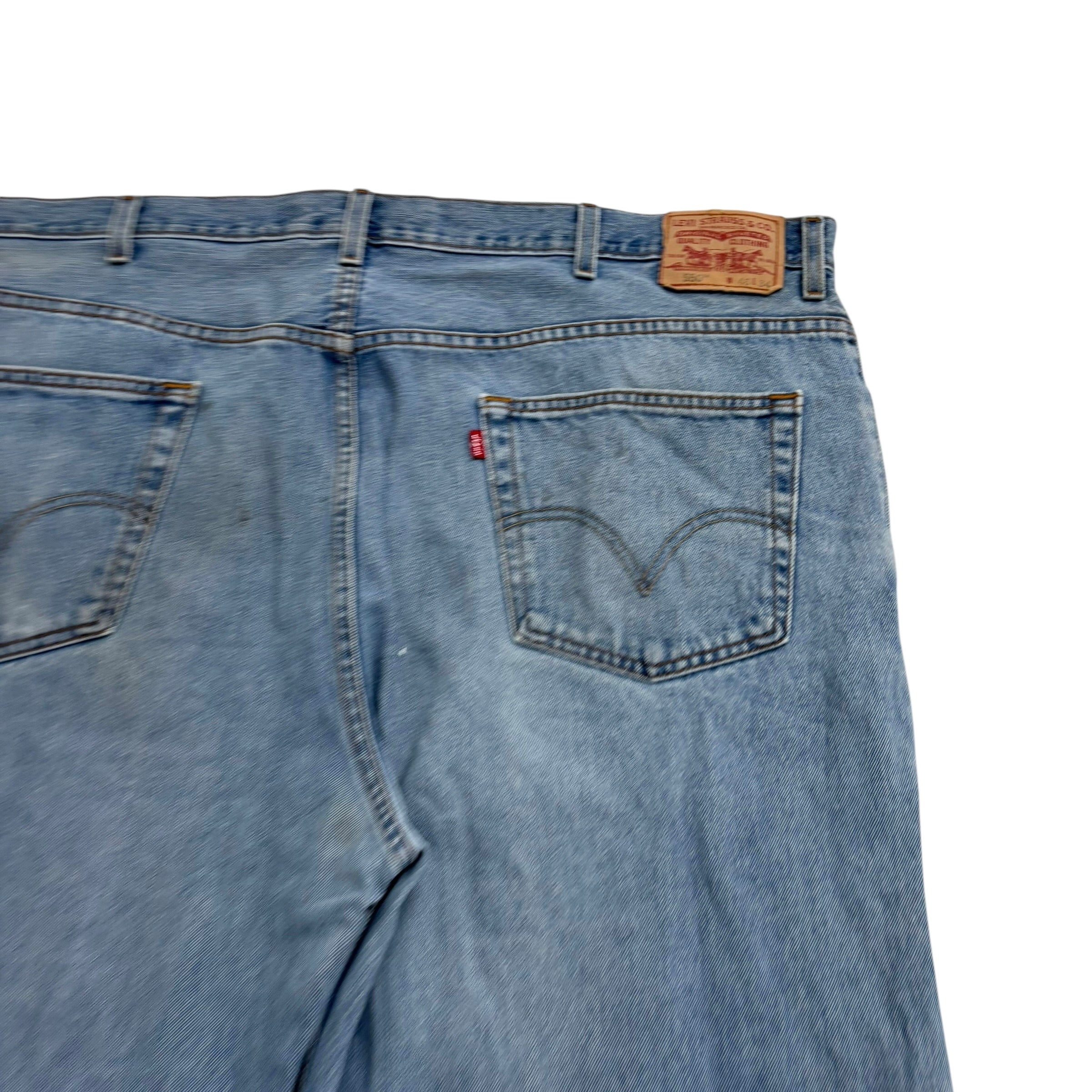 Levis 550 Jeans W46 L34 Mens Light Blue Baggy Relaxed Straight Vintage Denim (F)