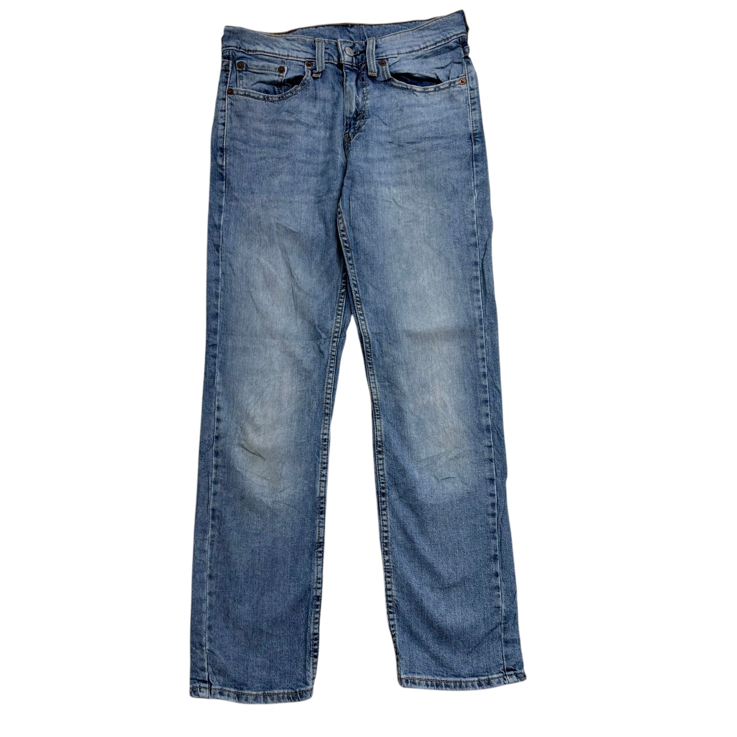 Levis 514 Jeans W28 L30 Mens Light Blue Regular Straight Fit Stretch Denim
