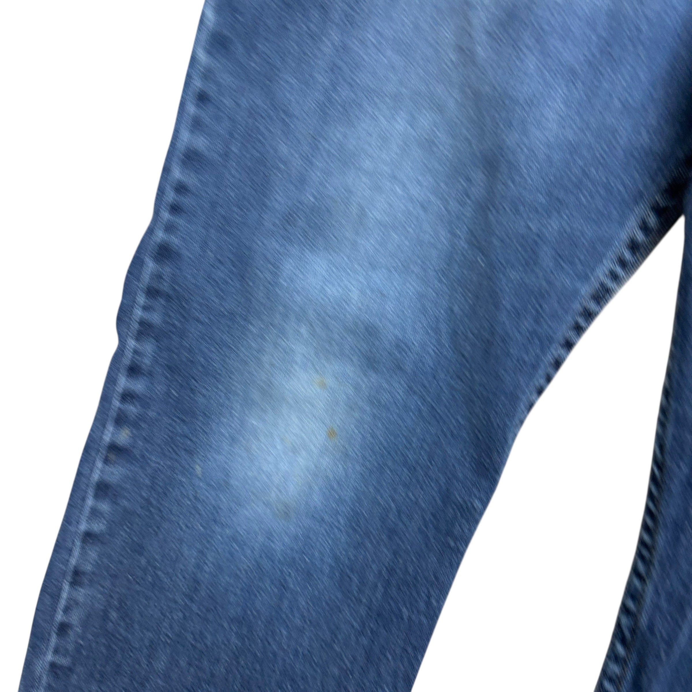 Wrangler Jeans W34 L32 Mens Dark Blue Slim Straight Fit Stretch Denim (F)