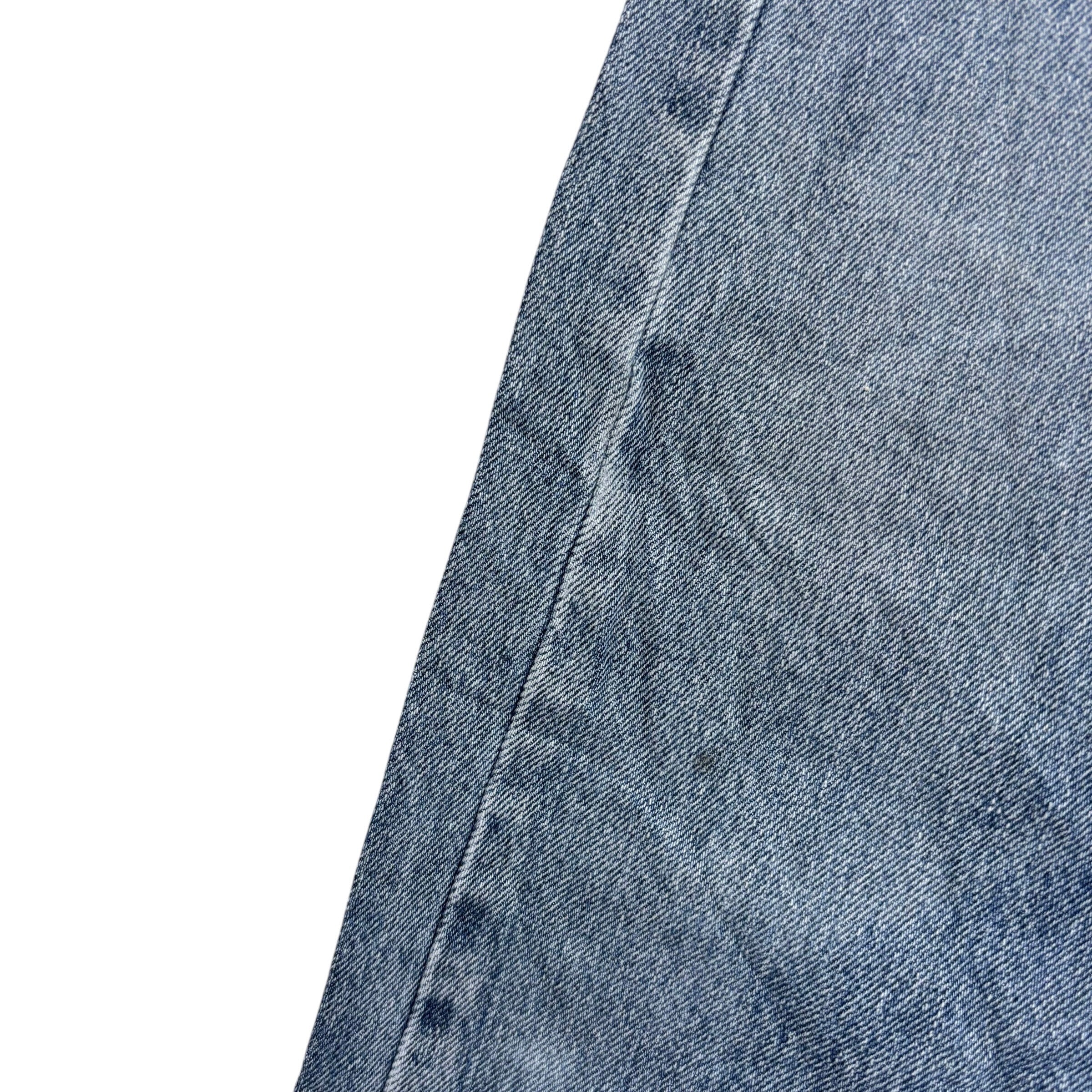 Levis 505 Jeans W32 L32 Mens Mid Blue Regular Straight Fit Vintage Denim (E)