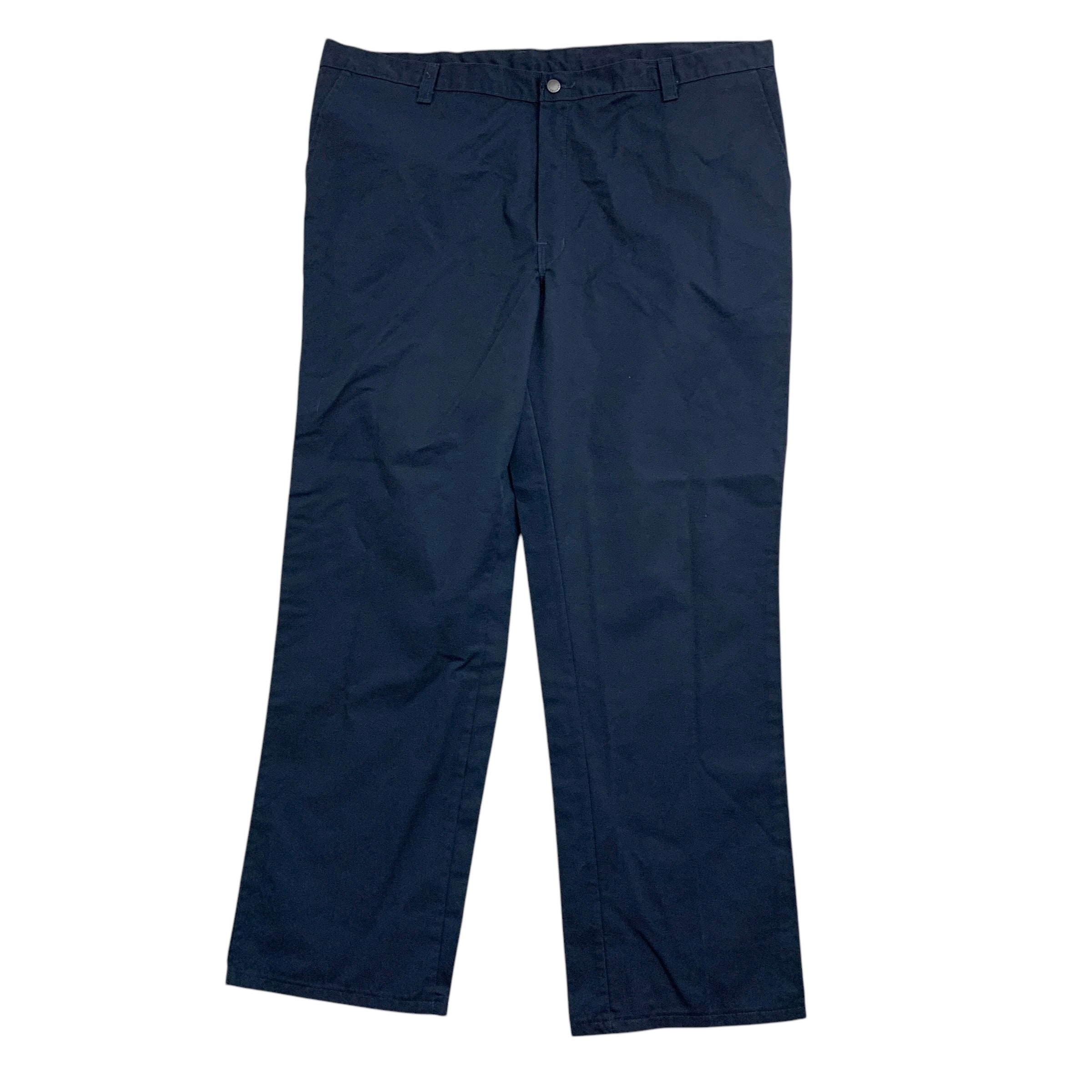 Dickies Trousers W44 L32 Mens Navy Blue Pants Relaxed Straight Fit Workwear