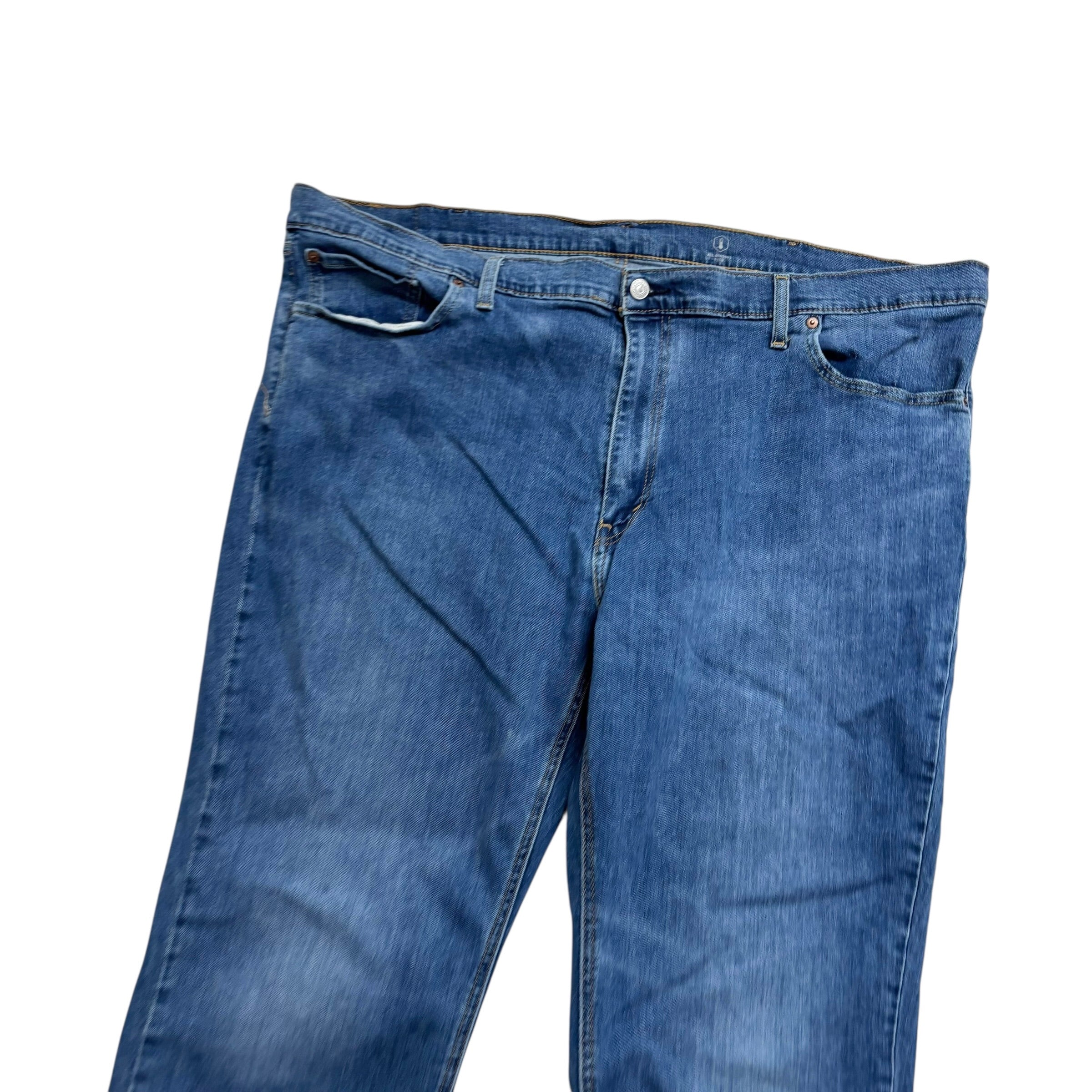 Levis 541 Jeans W48 L30 Mens Mid Blue Athletic Tapered Fit Stretch Denim (E)