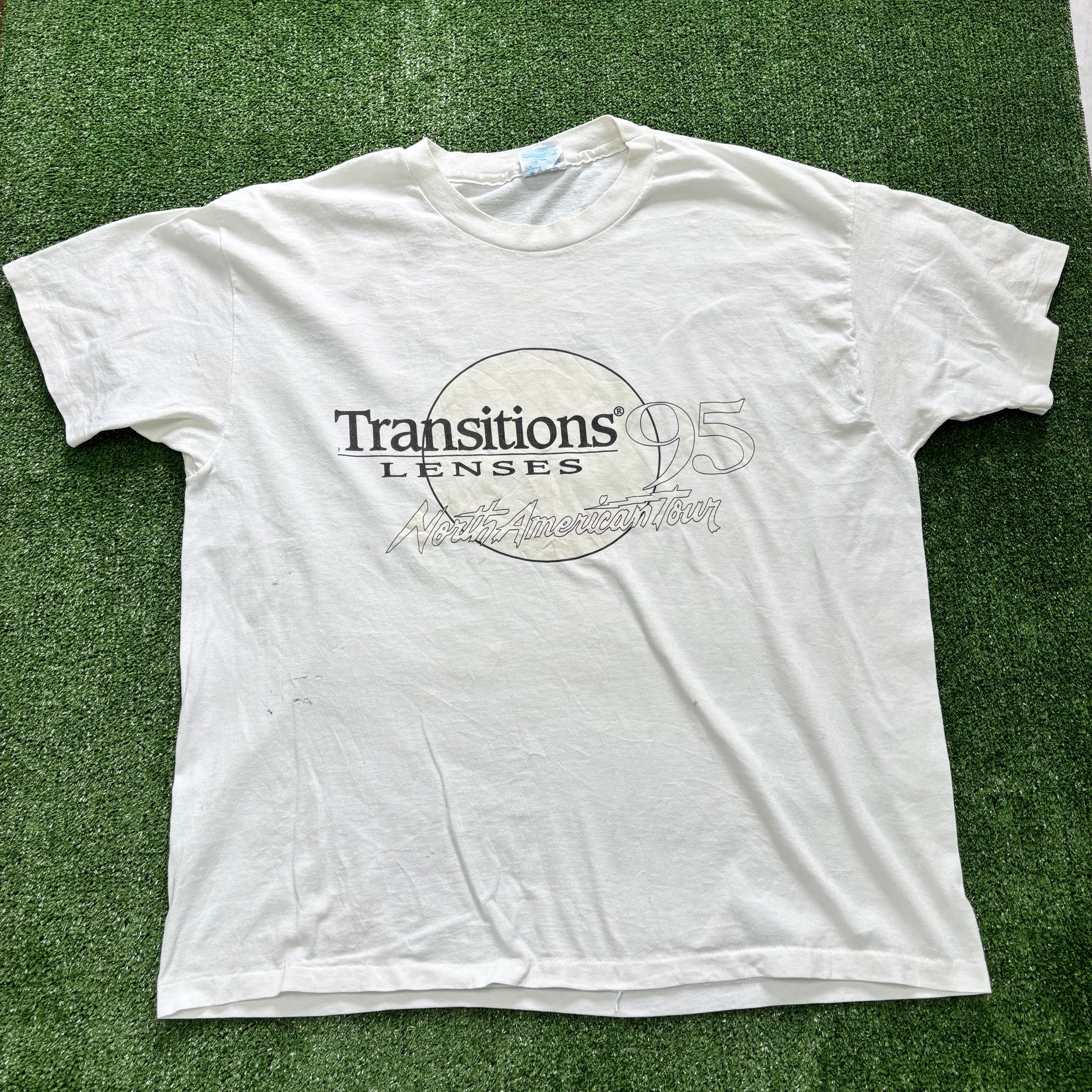 Vintage T Shirt Mens XL White Single Stitch Graphic Print 90s USA (F)