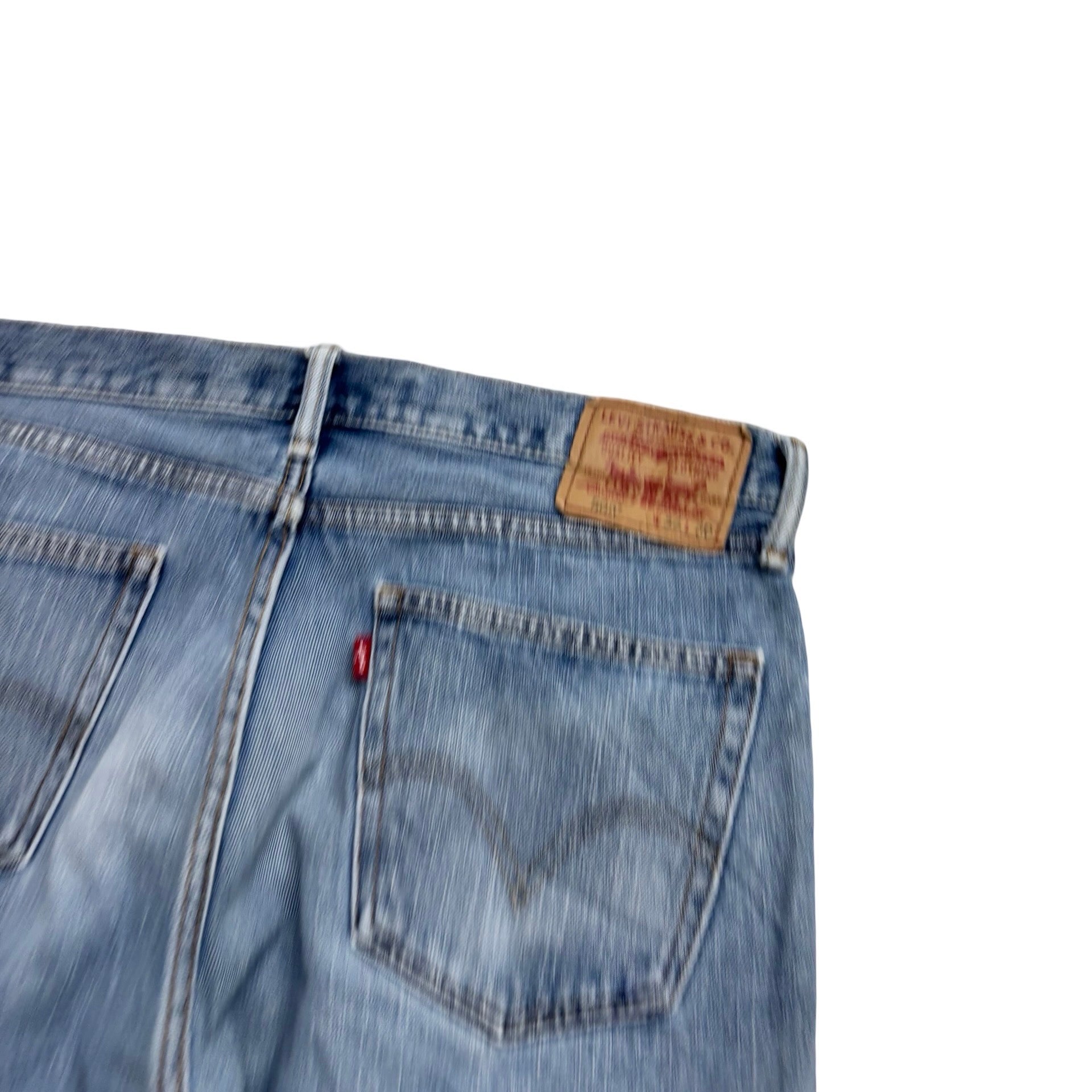 Levis 505 Jeans W34 L30 Mens Light Blue Regular Straight Fit Vintage Denim
