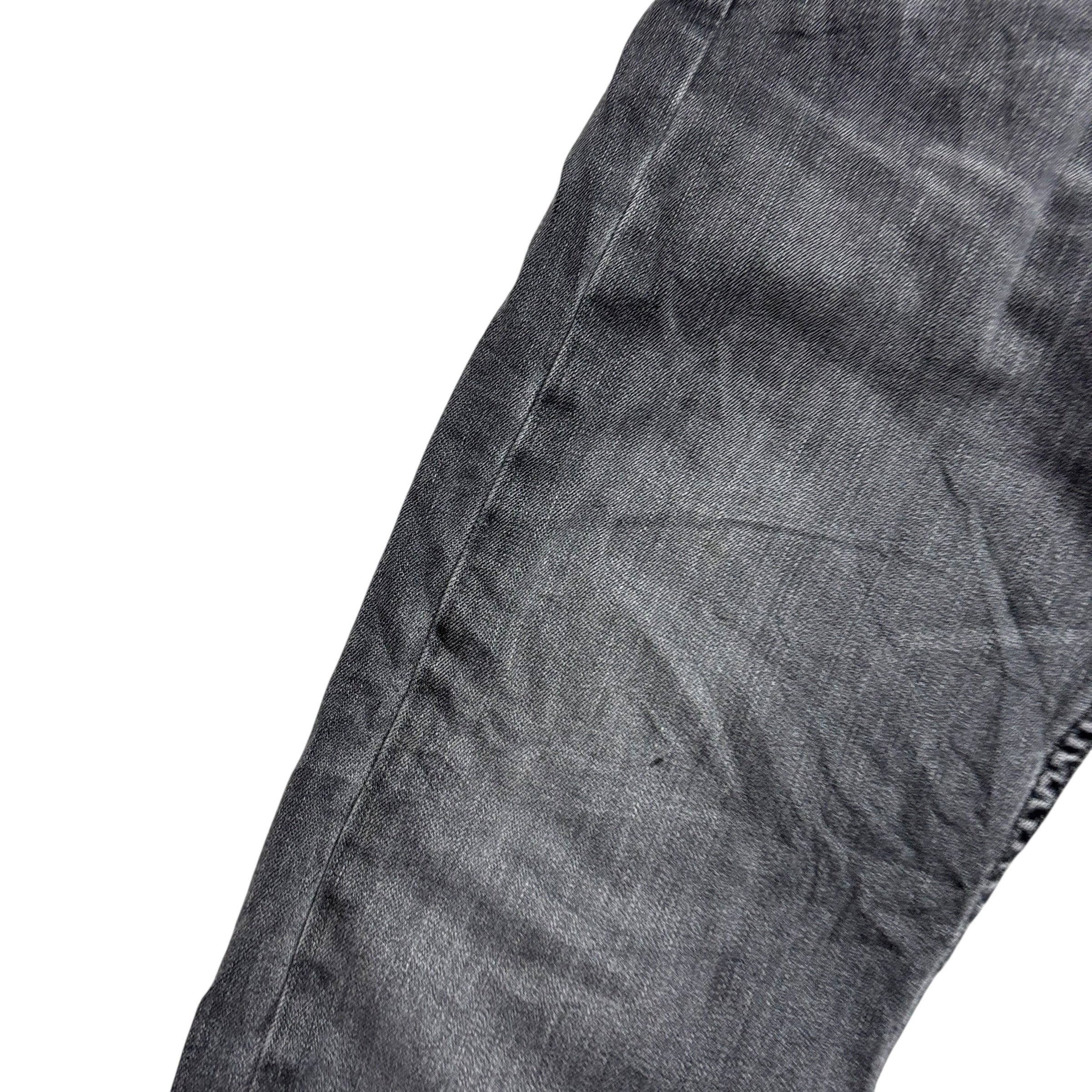 Levis 504 Jeans W30 L29 Mens Grey Regular Straight Fit Stretch Denim