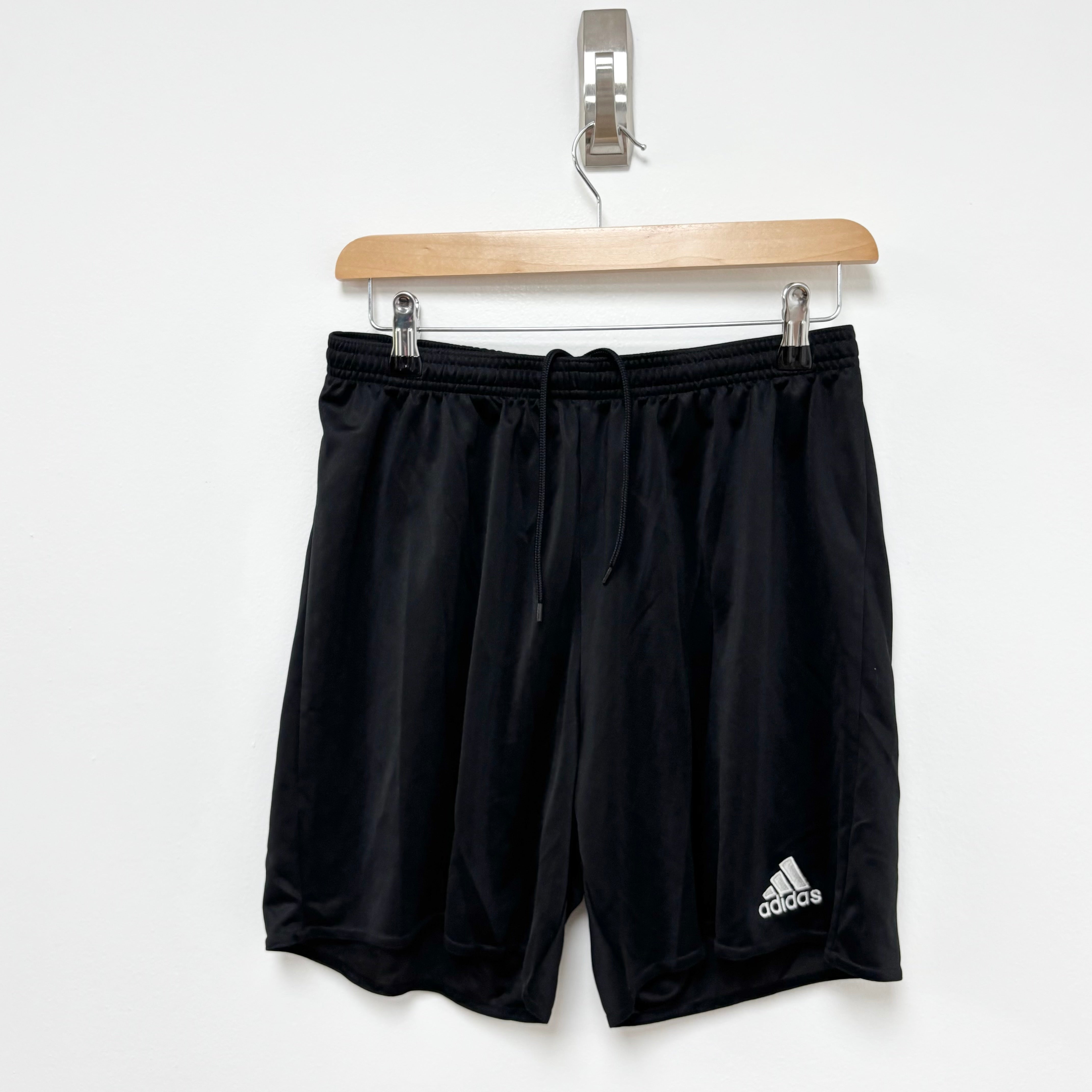 Adidas Shorts Mens Medium Black Sports Running Gym Athletic (E)