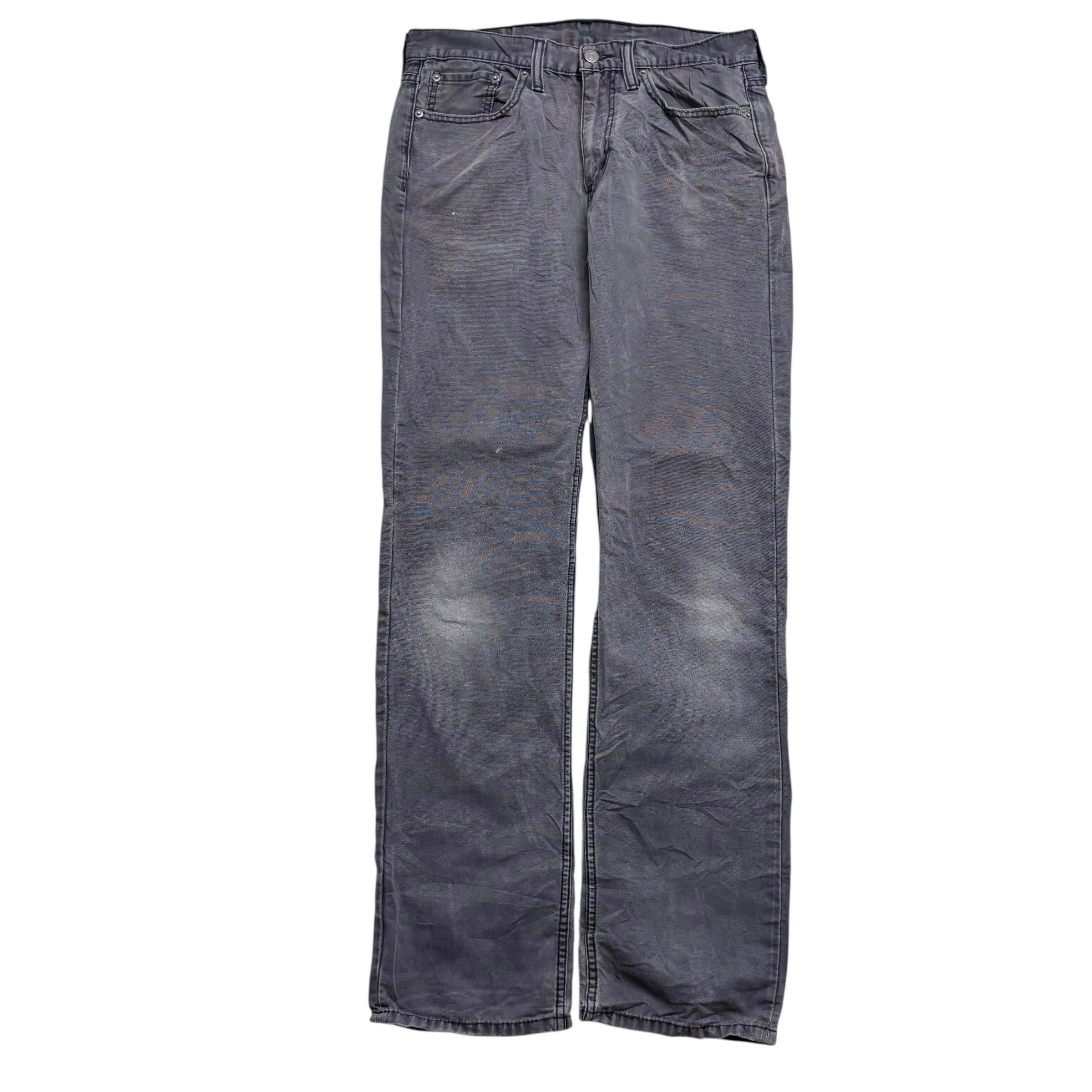 Levis 514 Trousers W32 L34 Mens Purple Regular Straight Fit Cotton Pants (F)