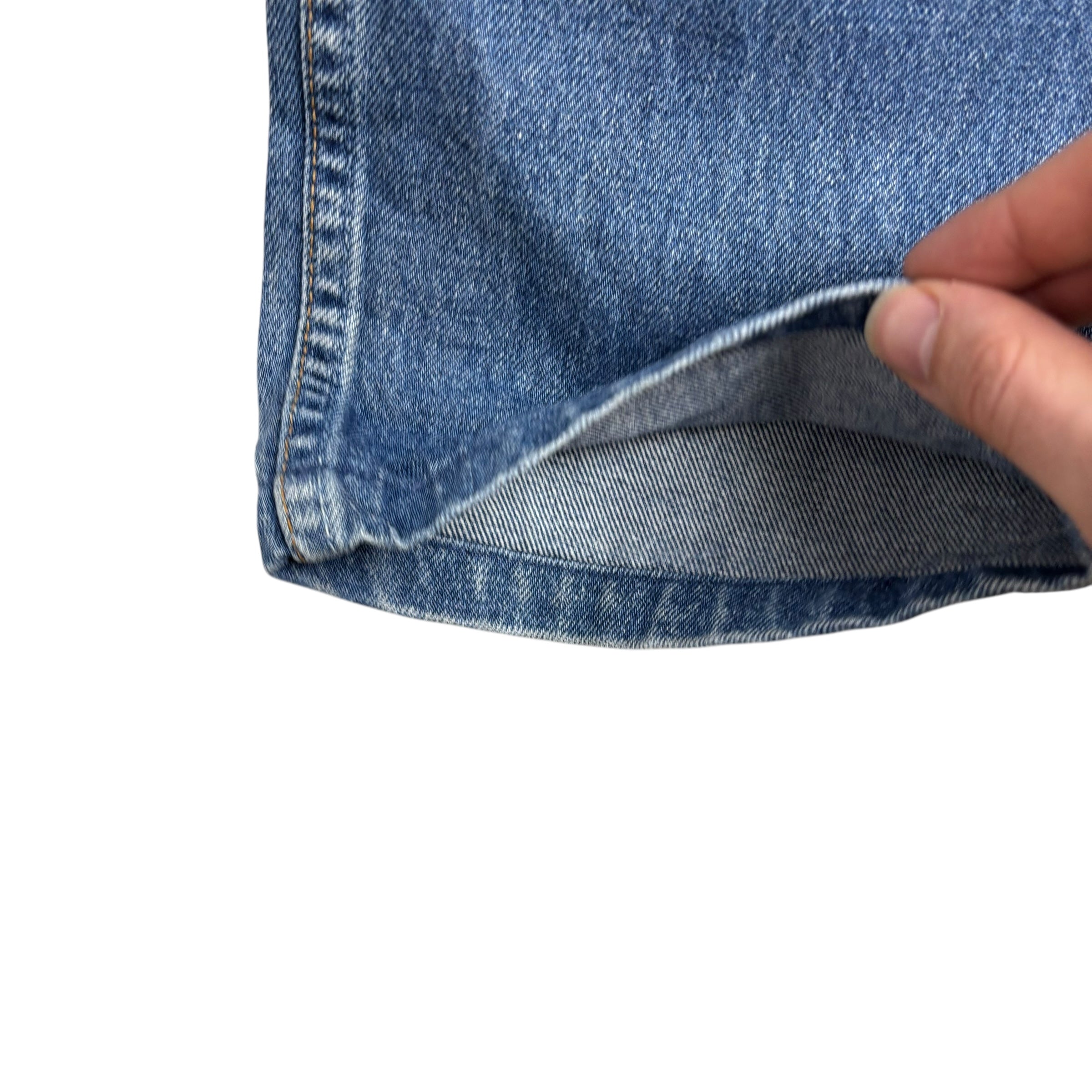 Levis Jeans W30 L30 Mens Mid Blue Regular Straight Fit Vintage Denim (E)