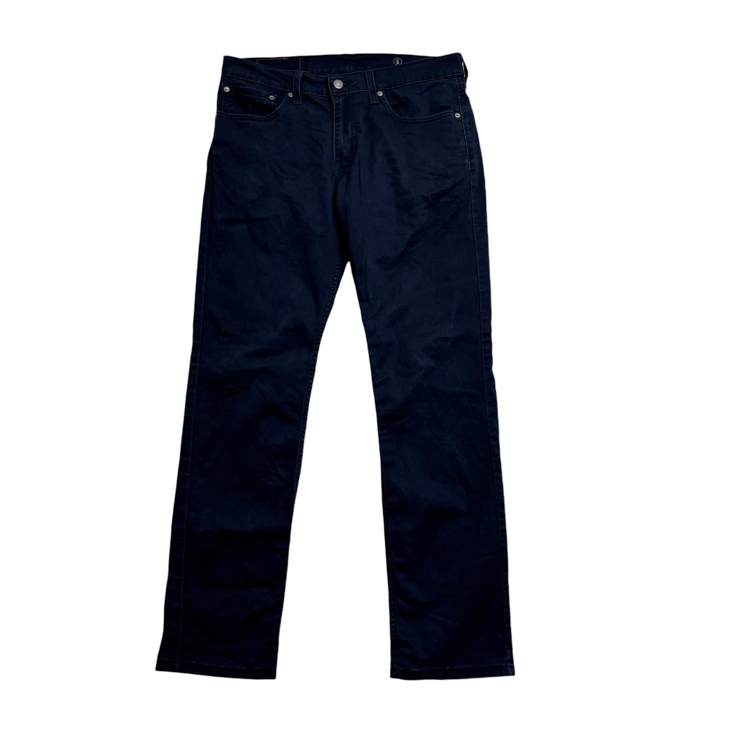 Levis 511 Trousers W31 L30 Mens Navy Blue Slim Fit Stretch Cotton Pants