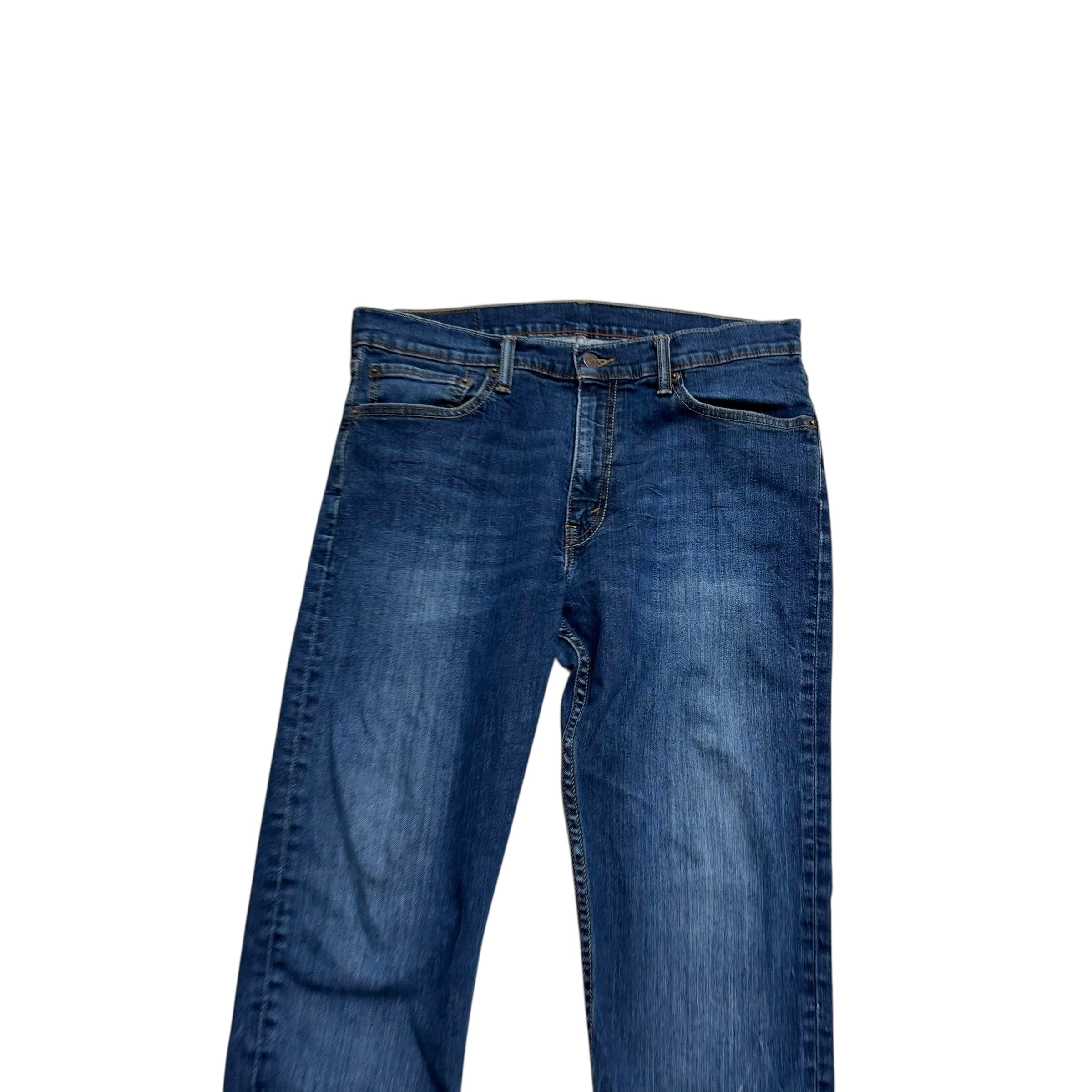 Levis 510 Jeans W34 L29 Mens Dark Blue Skinny Fit Stretch Denim (E)