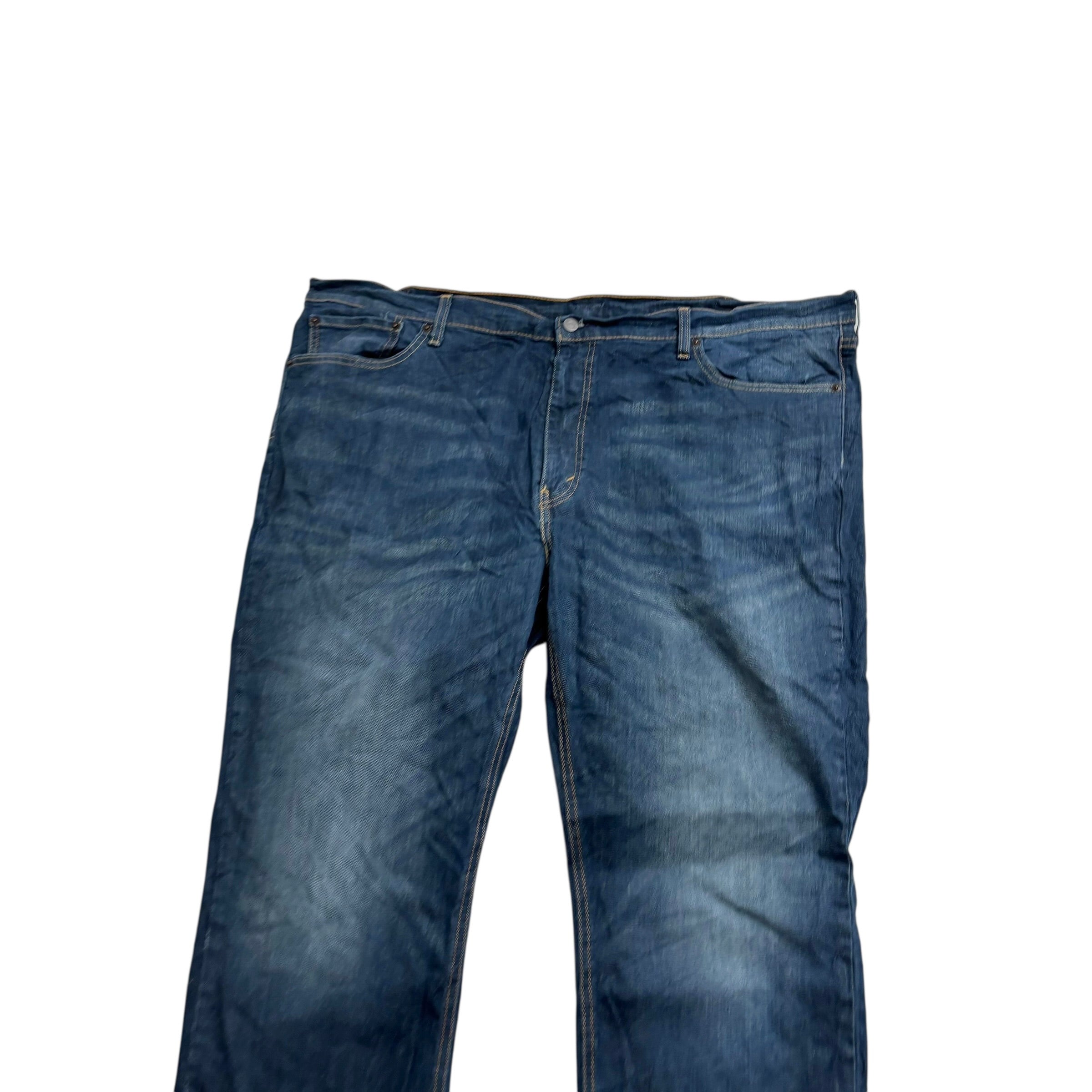 Levis 541 Jeans W48 L29 Mens Dark Blue Athletic Tapered Fit Stretch Denim (E)