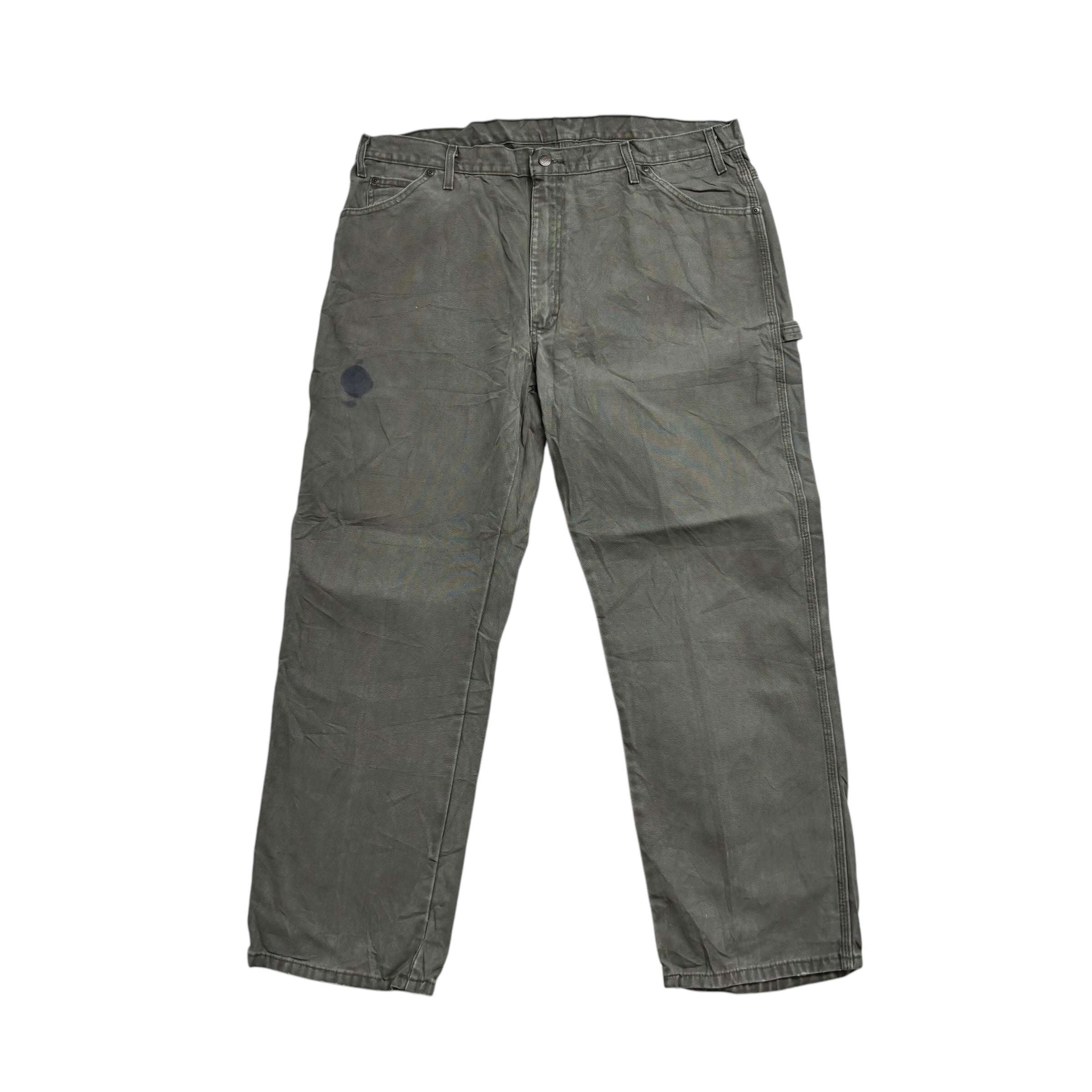 Dickies Carpenter Pants W40 L30 Mens Green Relaxed Straight Fit Trousers Jeans