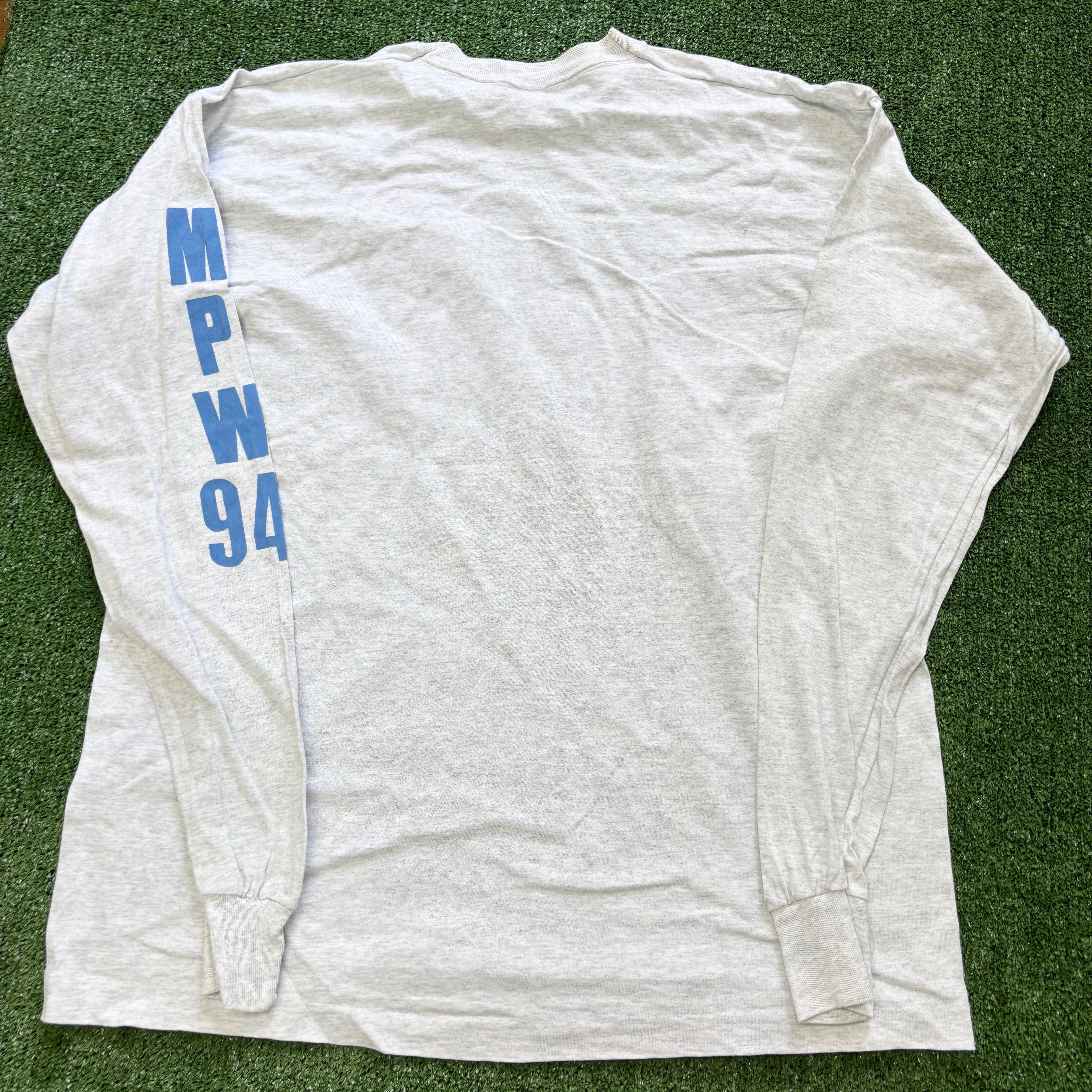 Vintage T Shirt Mens XXL Grey Single Stitch Graphic Print 90s USA (E)